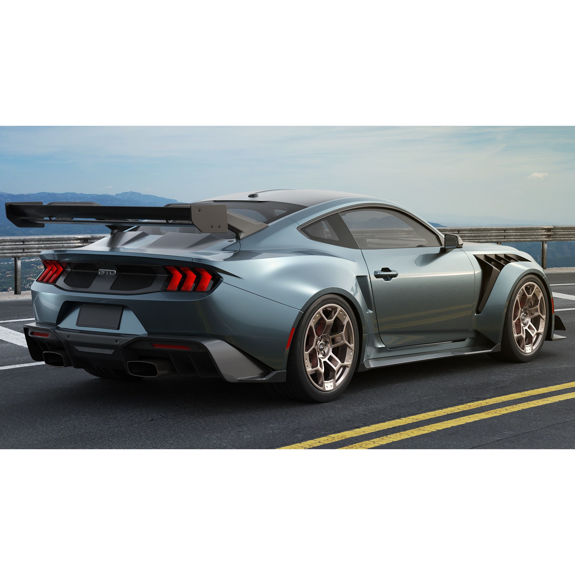 Mustang GTD 2025 - Detailed Game-Ready 3D Model - View 7