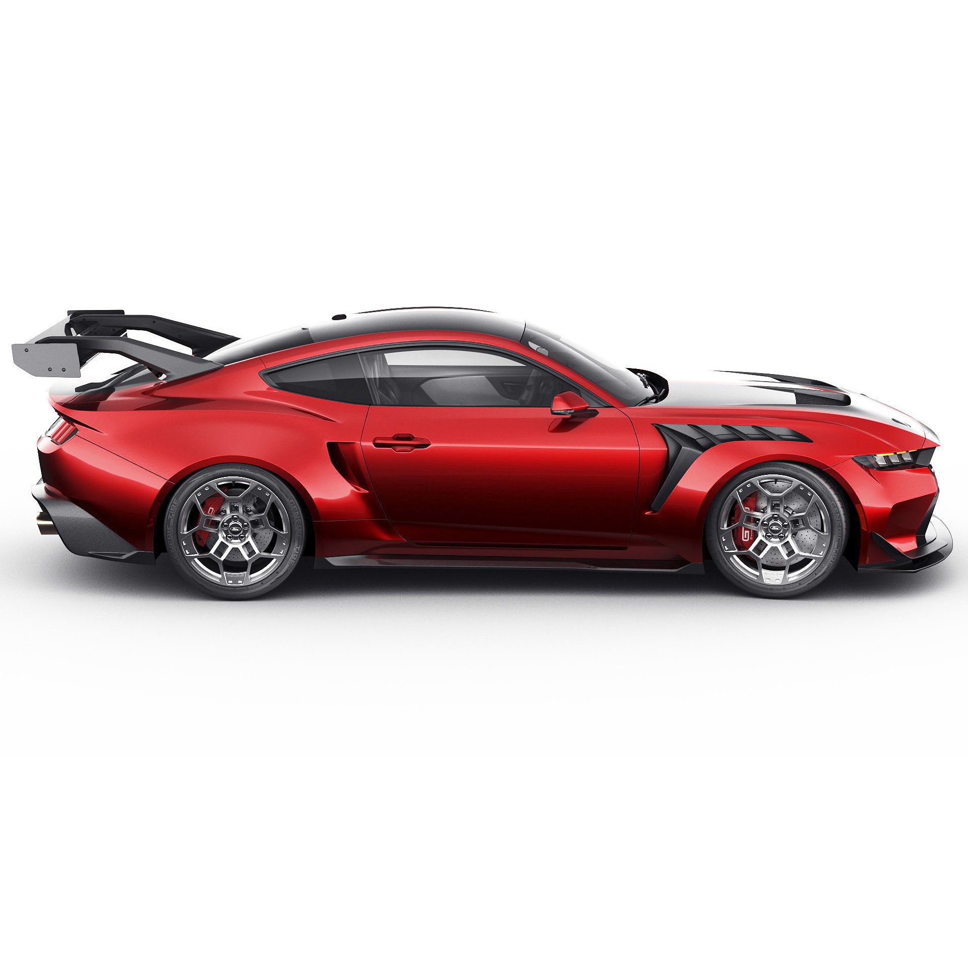 Mustang GTD 2025 - Detailed Game-Ready 3D Model - View 8