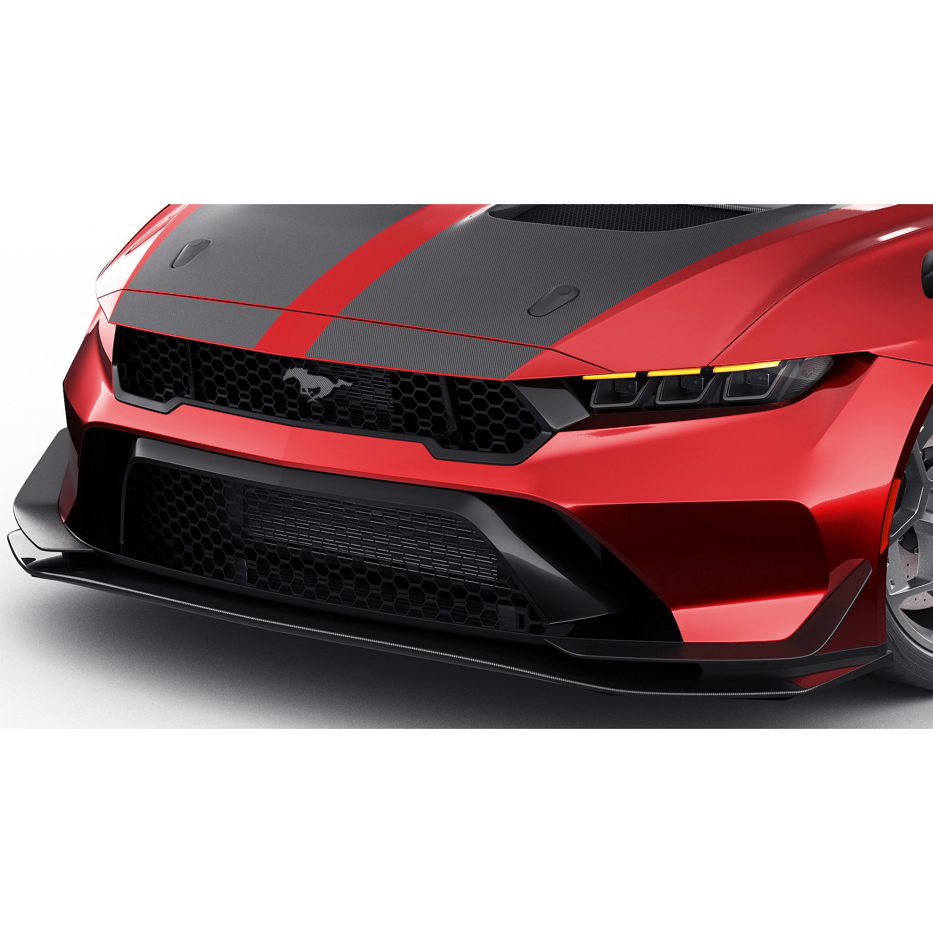 Mustang GTD 2025 - Detailed Game-Ready 3D Model - View 9