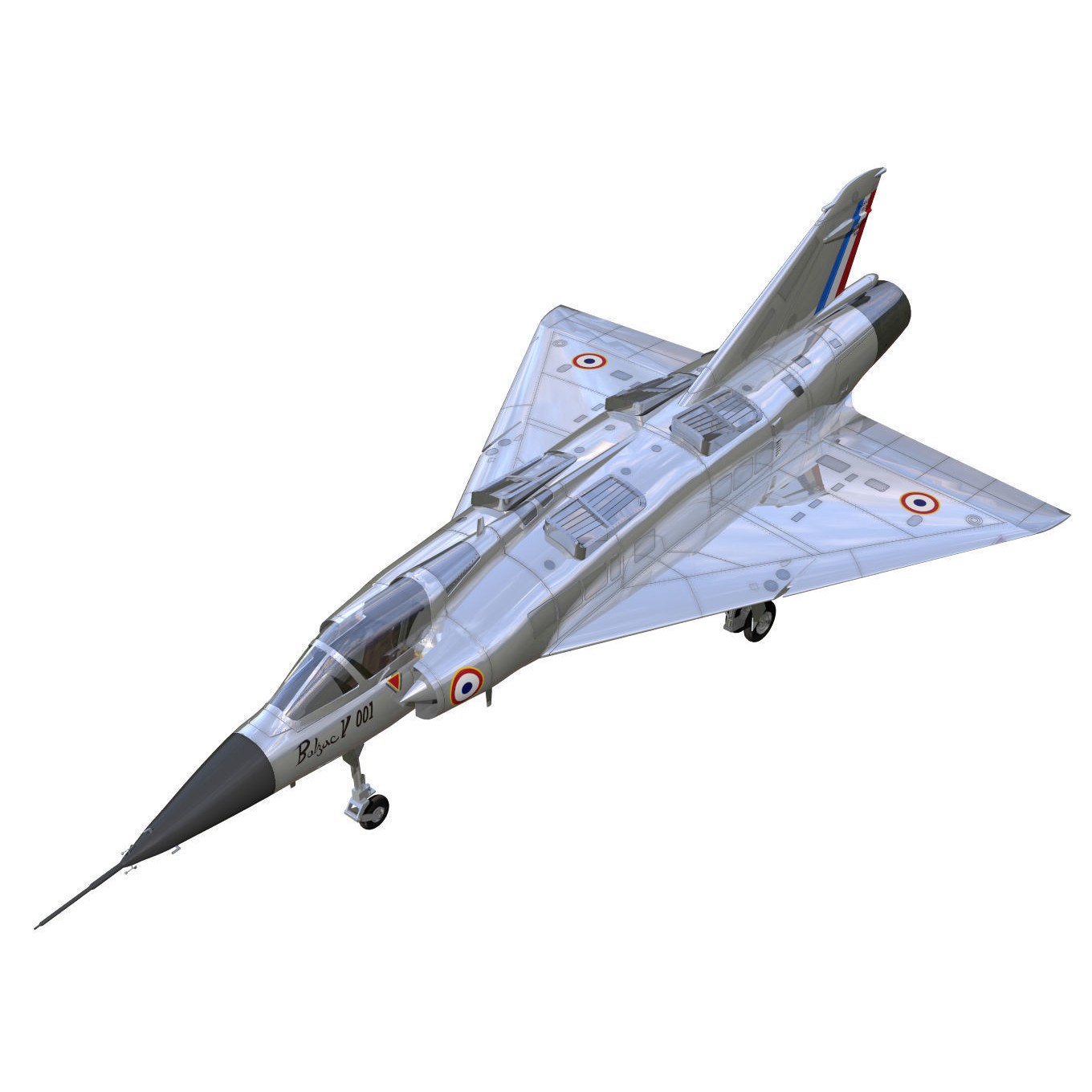 Dassault Balzac - High-Detail 3D Model - View 3