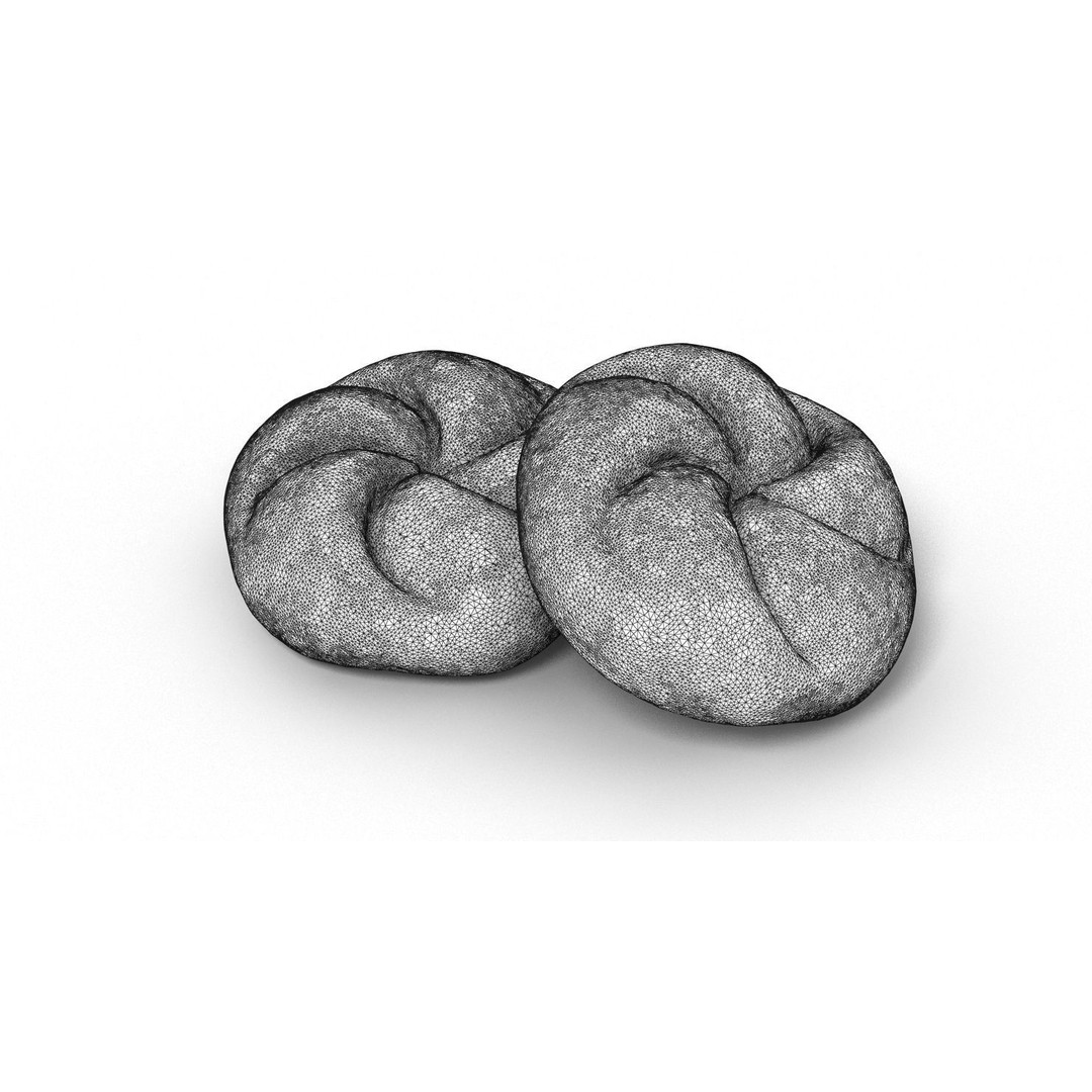 Bun Collection 3D Model – High Poly Bakery Asset, FBX & OBJ - View 18