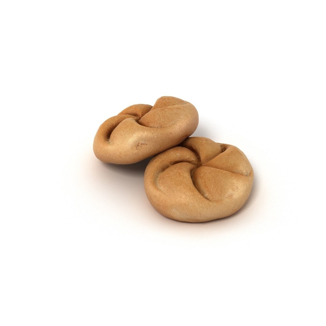 Bun Collection 3D Model – High Poly Bakery Asset, FBX & OBJ - View 20