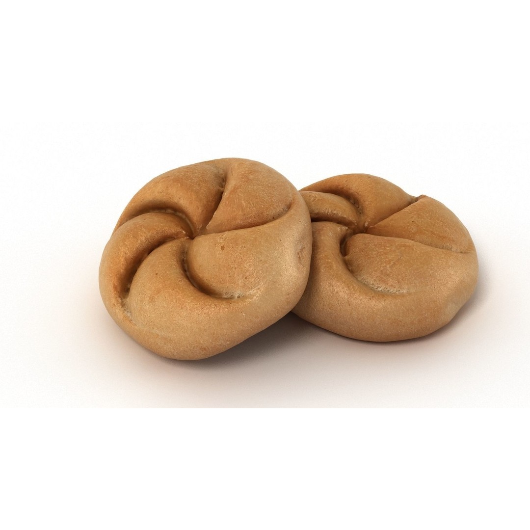 Bun Collection 3D Model – High Poly Bakery Asset, FBX & OBJ - View 22