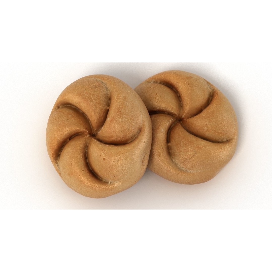 Bun Collection 3D Model – High Poly Bakery Asset, FBX & OBJ - View 24