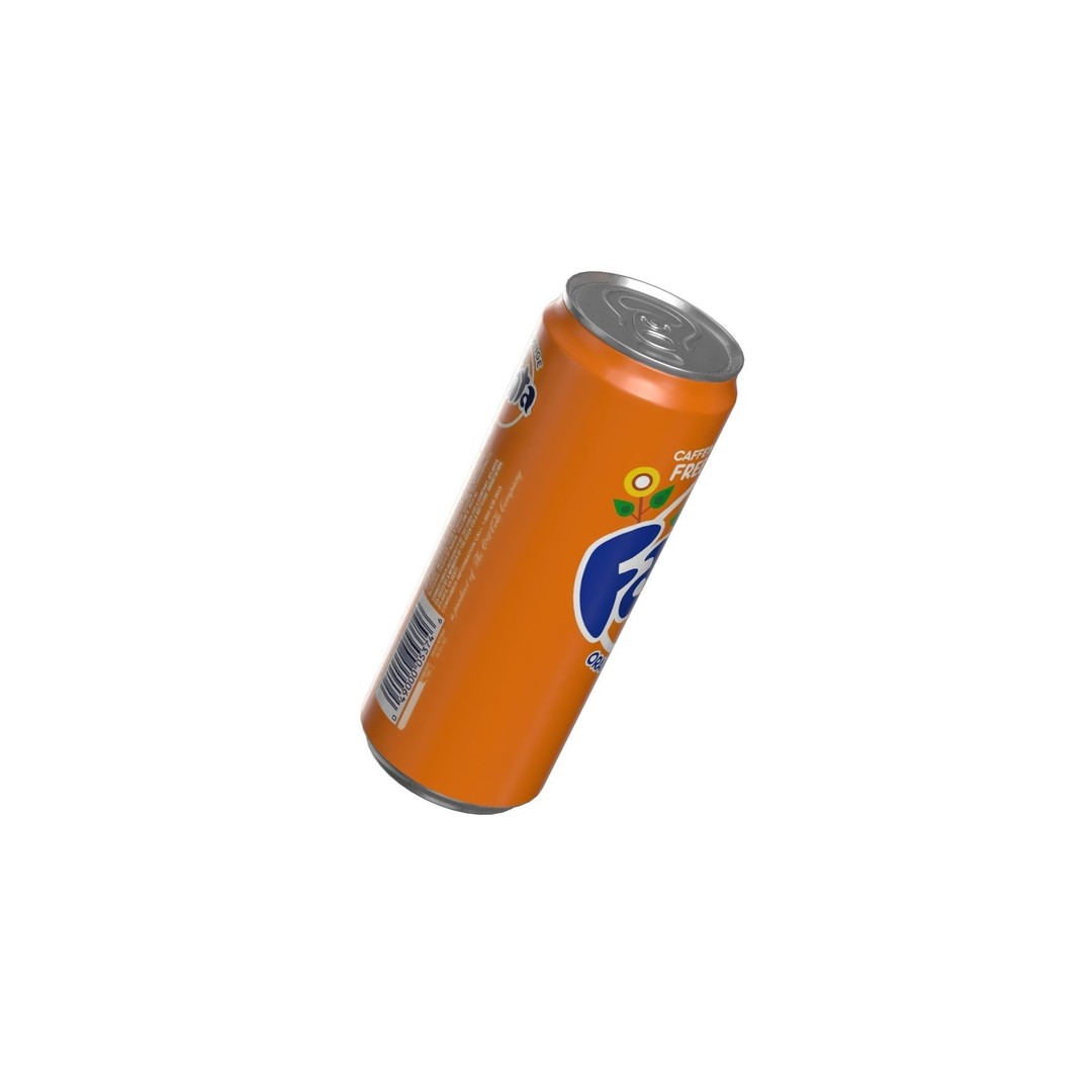 Fanta Drink Can 3D Model – Low Poly PBR Beverage Asset, FBX - View 10