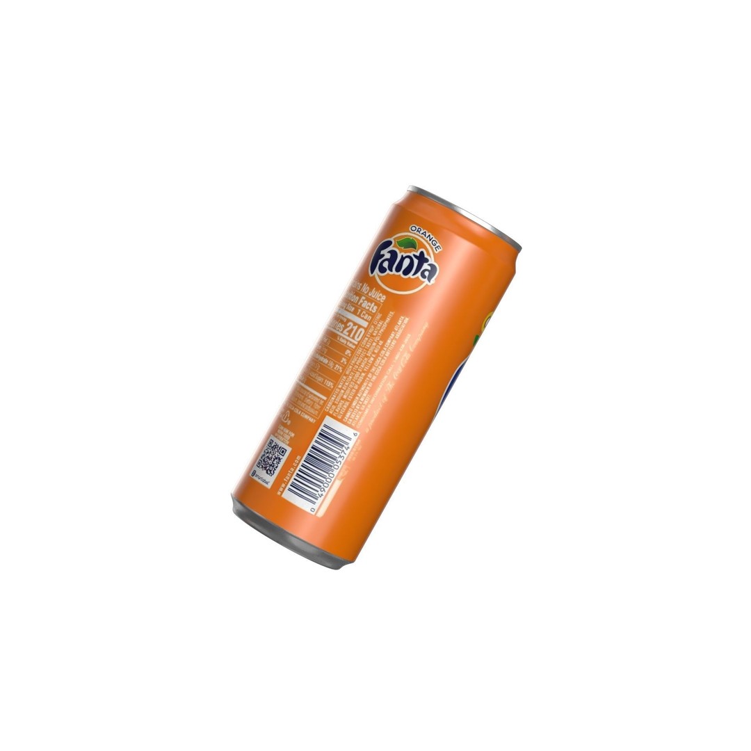 Fanta Drink Can 3D Model – Low Poly PBR Beverage Asset, FBX - View 11