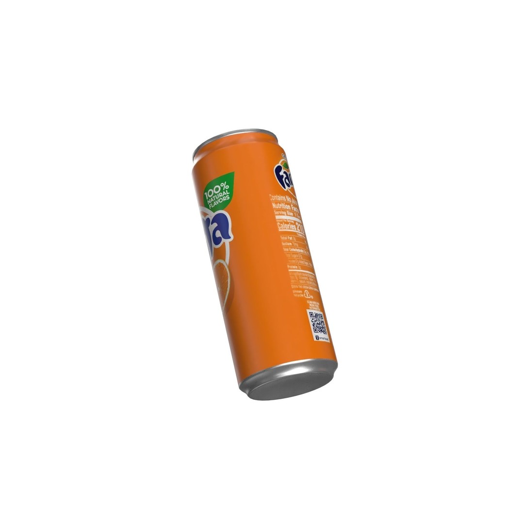 Fanta Drink Can 3D Model – Low Poly PBR Beverage Asset, FBX - View 13