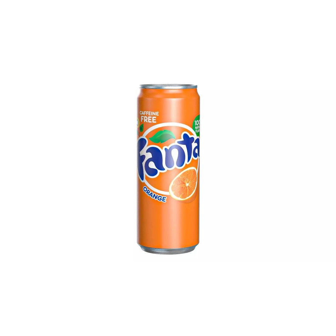 Fanta Drink Can 3D Model – Low Poly PBR Beverage Asset, FBX - View 2