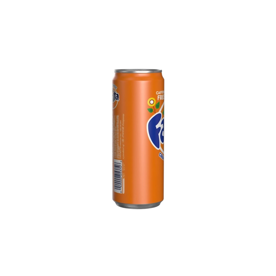 Fanta Drink Can 3D Model – Low Poly PBR Beverage Asset, FBX - View 4