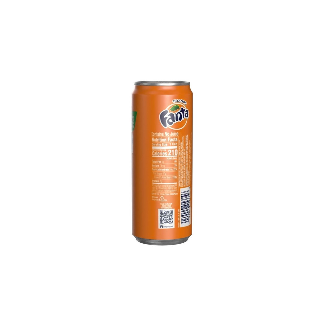 Fanta Drink Can 3D Model – Low Poly PBR Beverage Asset, FBX - View 6