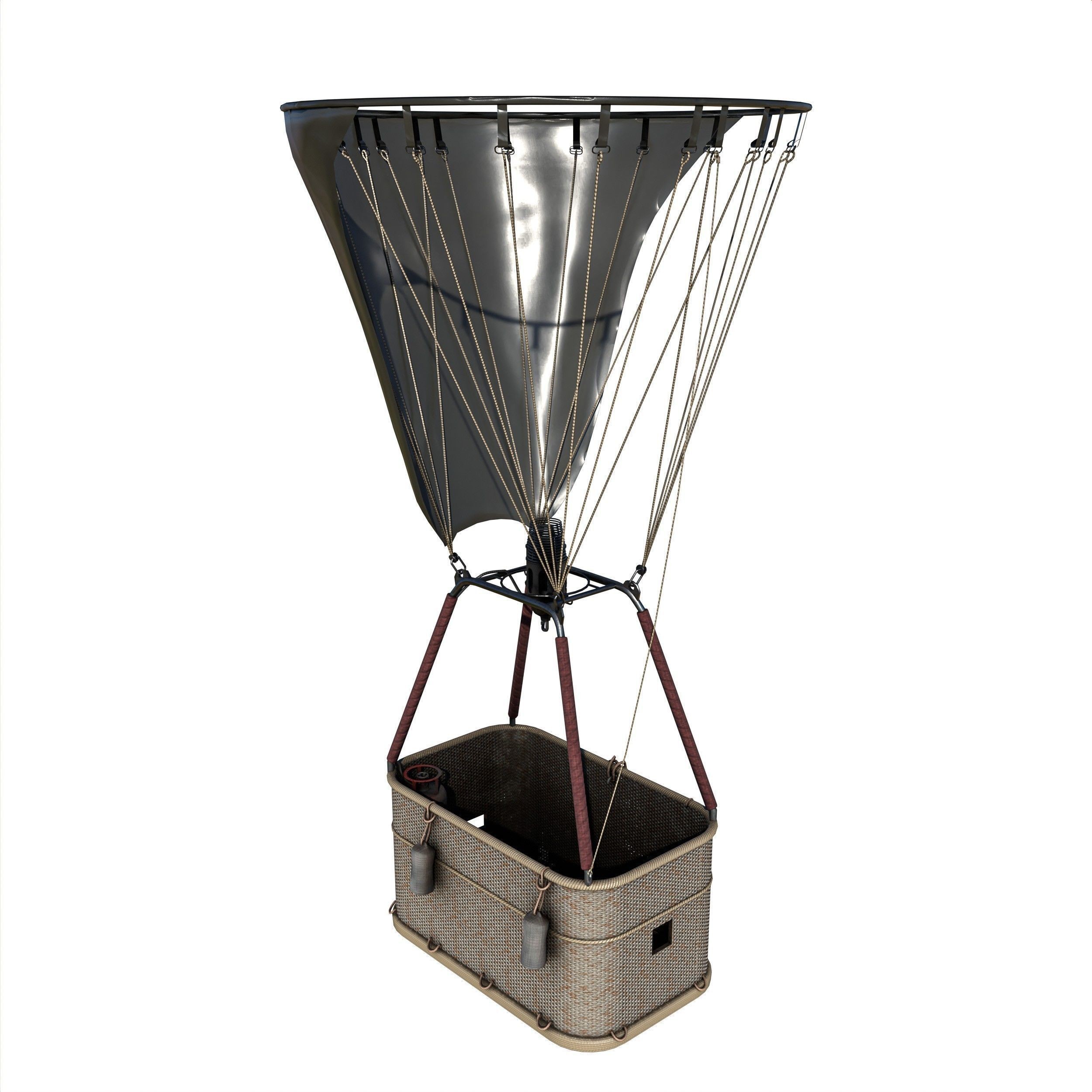 Hot Air Balloons - Low-Poly Game-Ready 3D Model - View 15