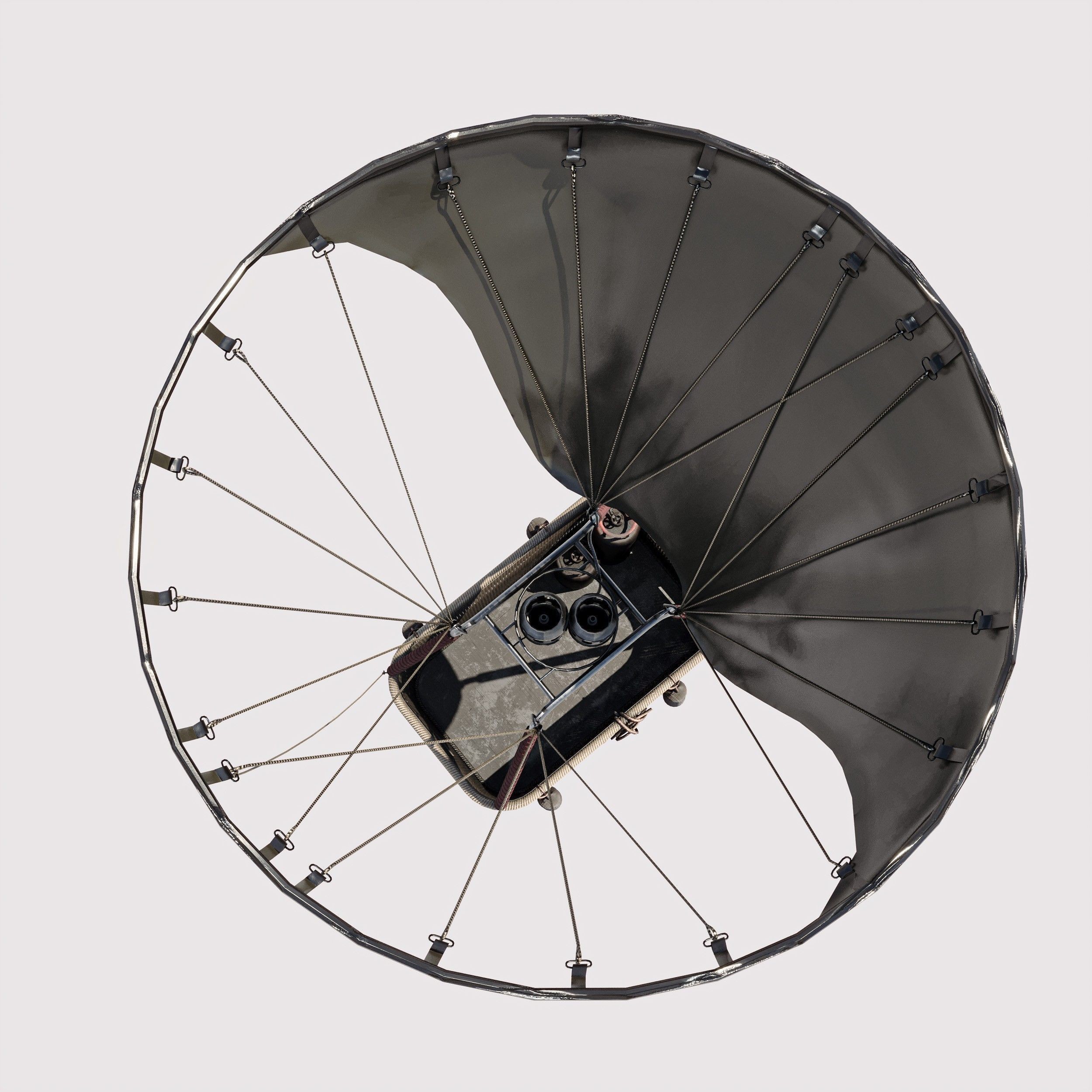 Hot Air Balloons - Low-Poly Game-Ready 3D Model - View 18