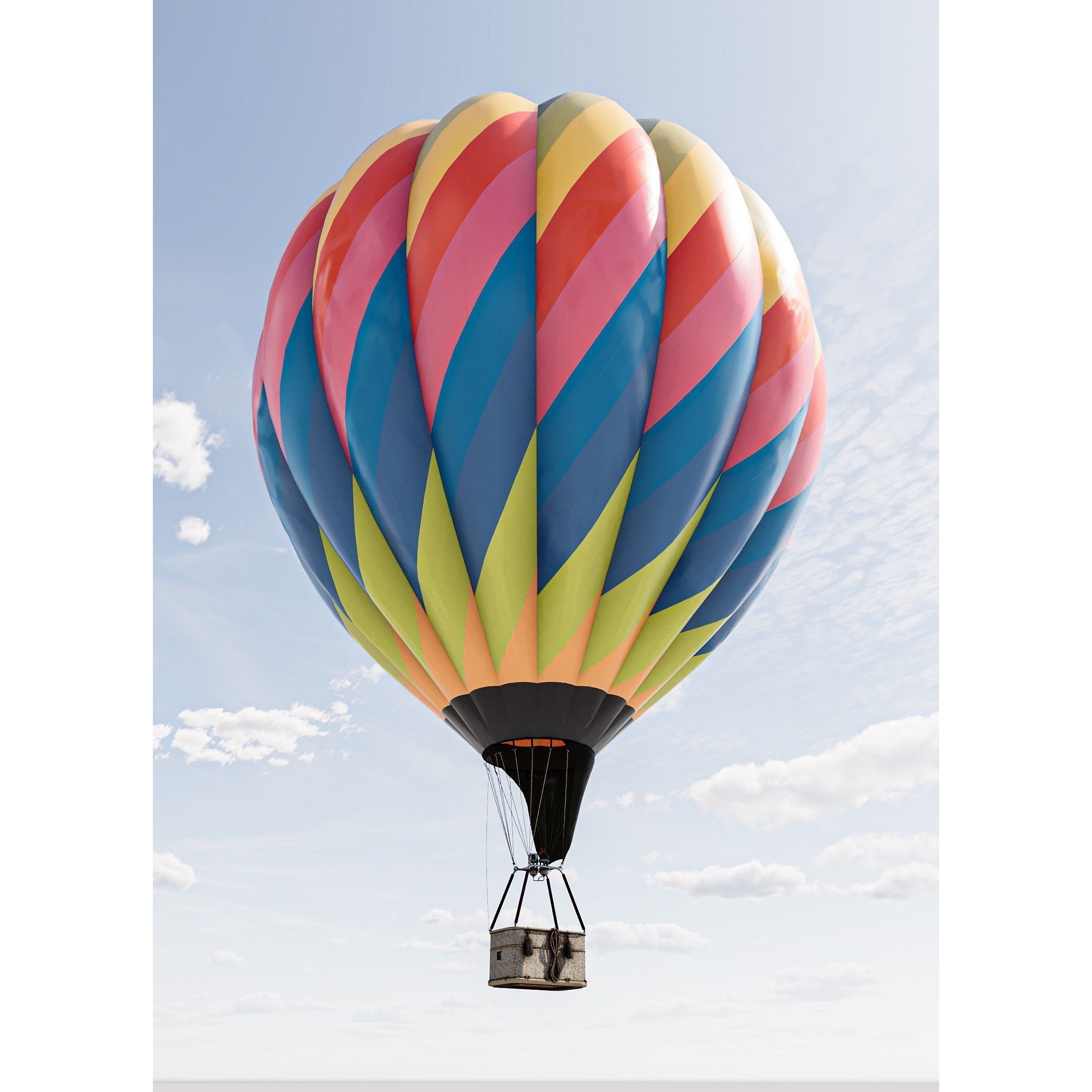 Hot Air Balloons - Low-Poly Game-Ready 3D Model - View 4