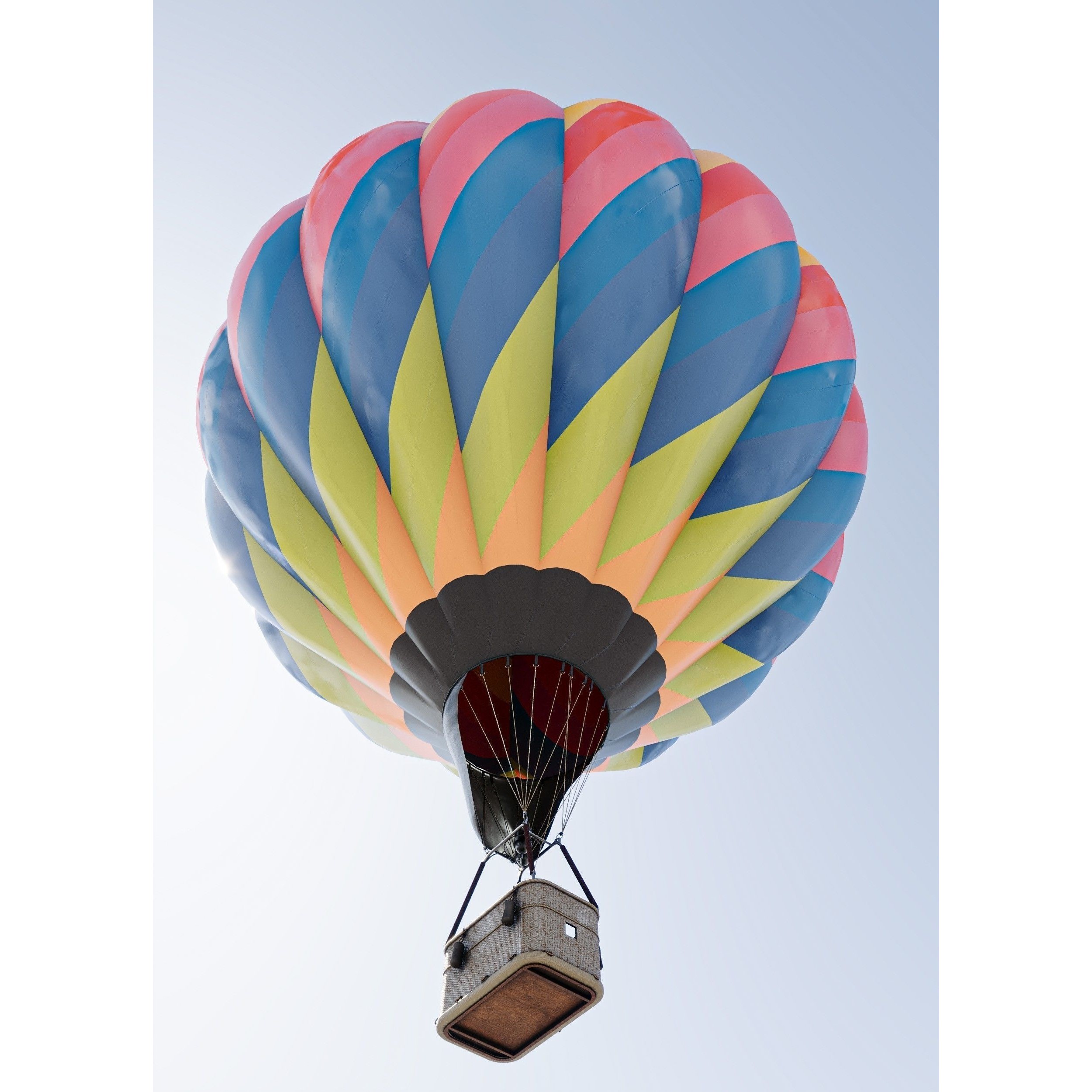 Hot Air Balloons - Low-Poly Game-Ready 3D Model - View 5