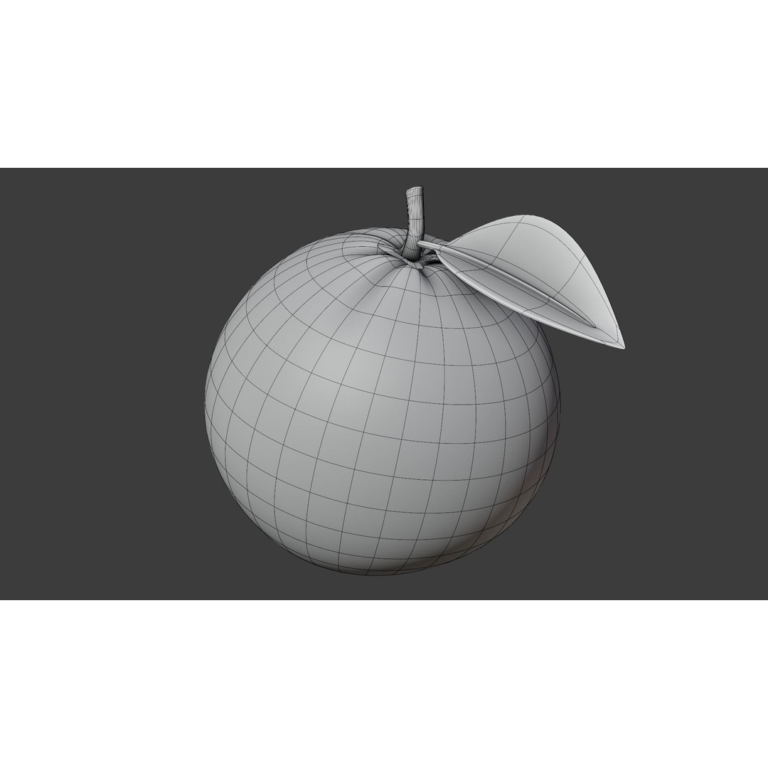 Procedural Orange Fruit 3D Model – Photoreal Organic Asset, Blender - View 8