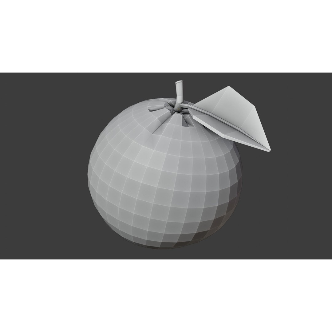 Procedural Orange Fruit 3D Model – Photoreal Organic Asset, Blender - View 9