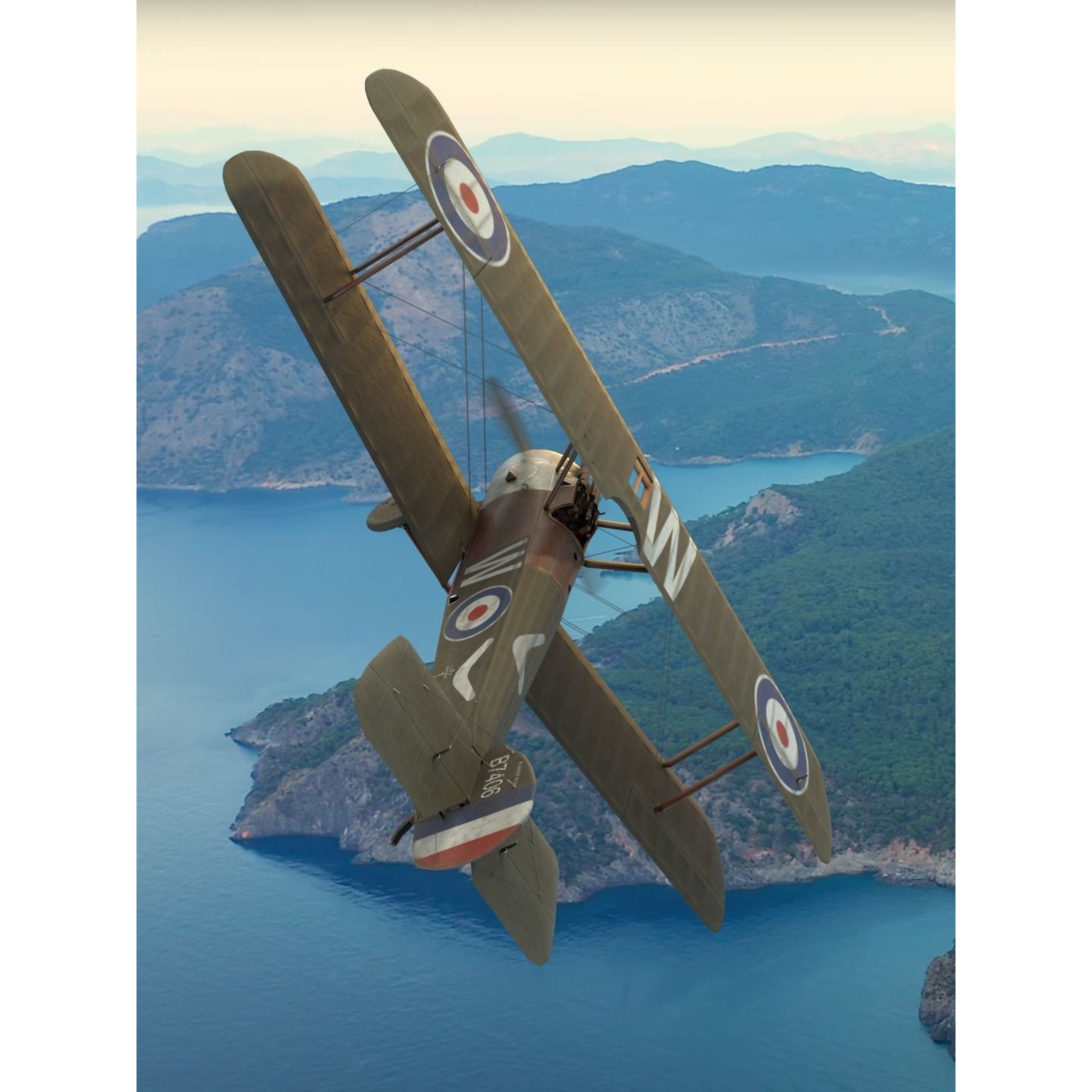 Sopwith Camel - Low-Poly Game-Ready 3D Model - View 10