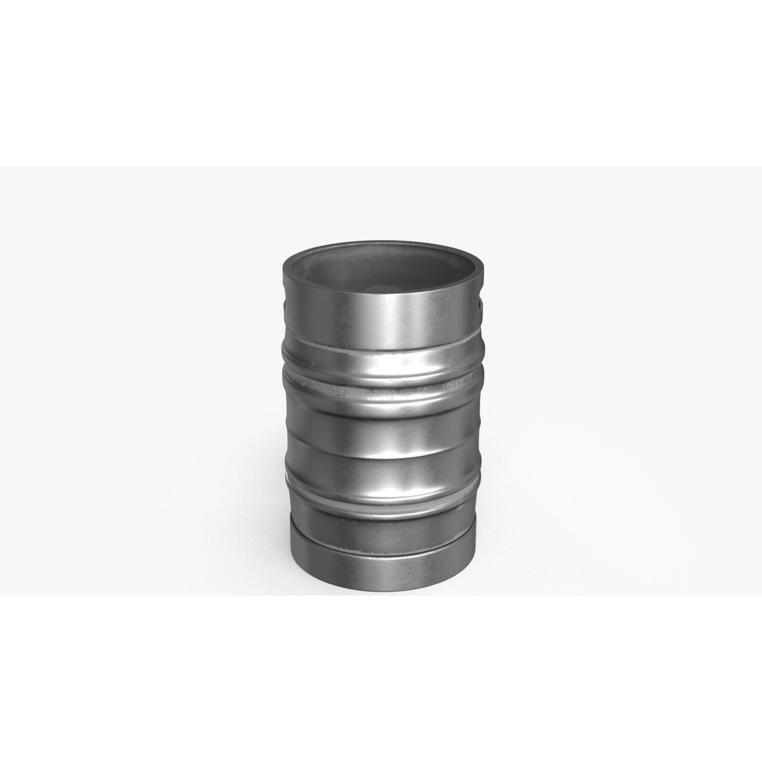 Beer Keg 3D Model – Low Poly PBR Asset, FBX, Blender - View 12
