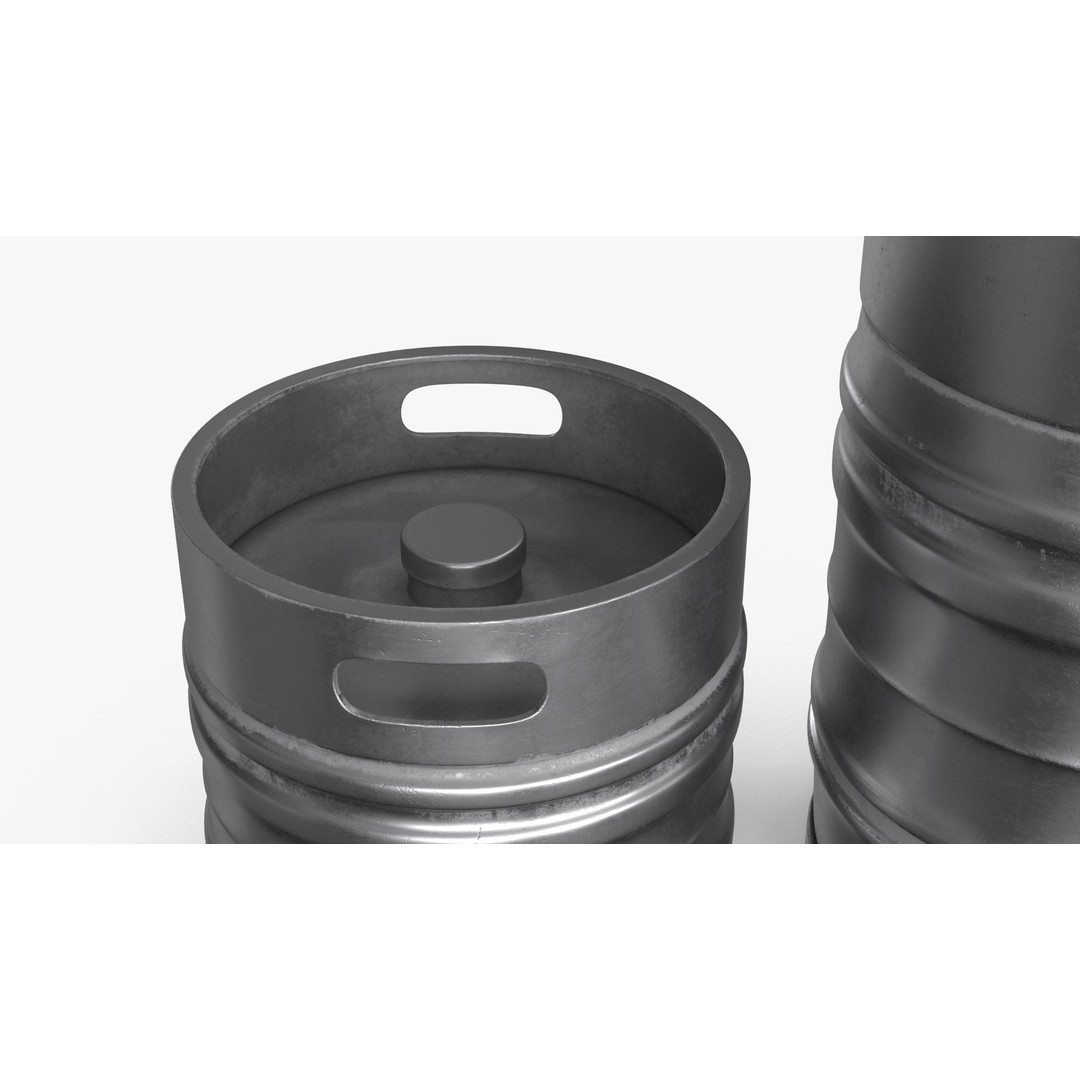 Beer Keg 3D Model – Low Poly PBR Asset, FBX, Blender - View 15