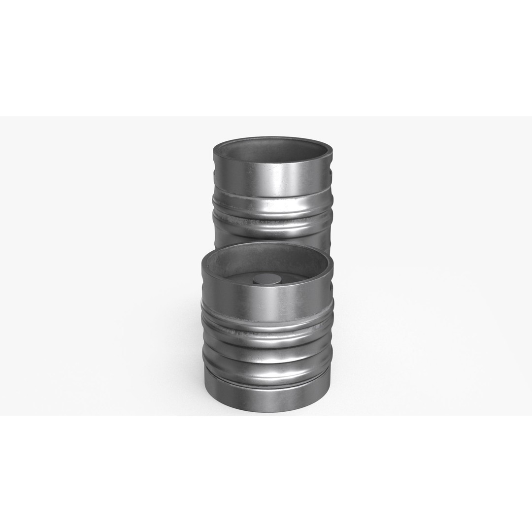 Beer Keg 3D Model – Low Poly PBR Asset, FBX, Blender - View 6
