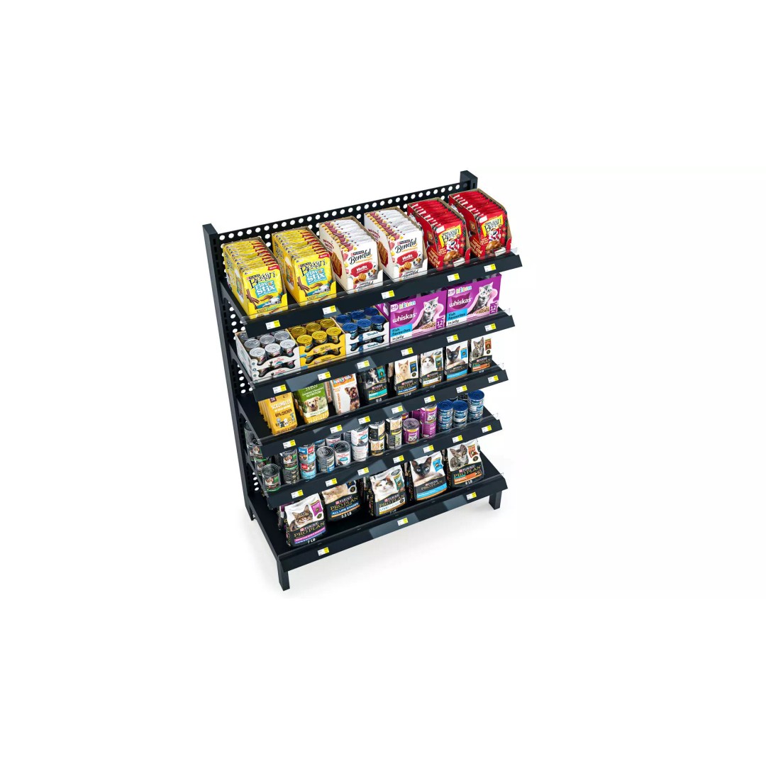 Pet Food Retail Shelf Stand 3D Model – Modern Display for Supermarkets - View 6