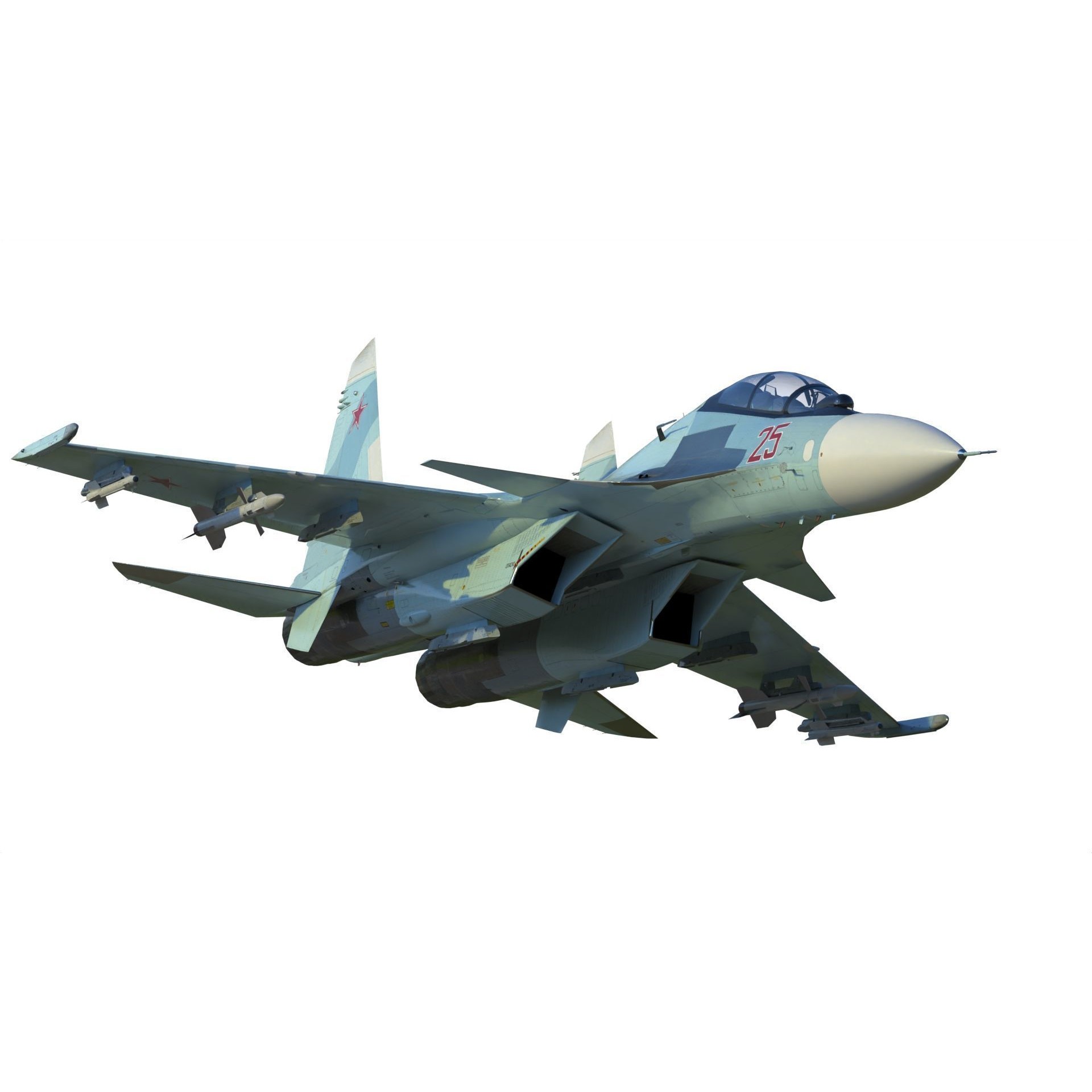 Sukhoi Su-30 - Game-Ready 3D Model - View 10