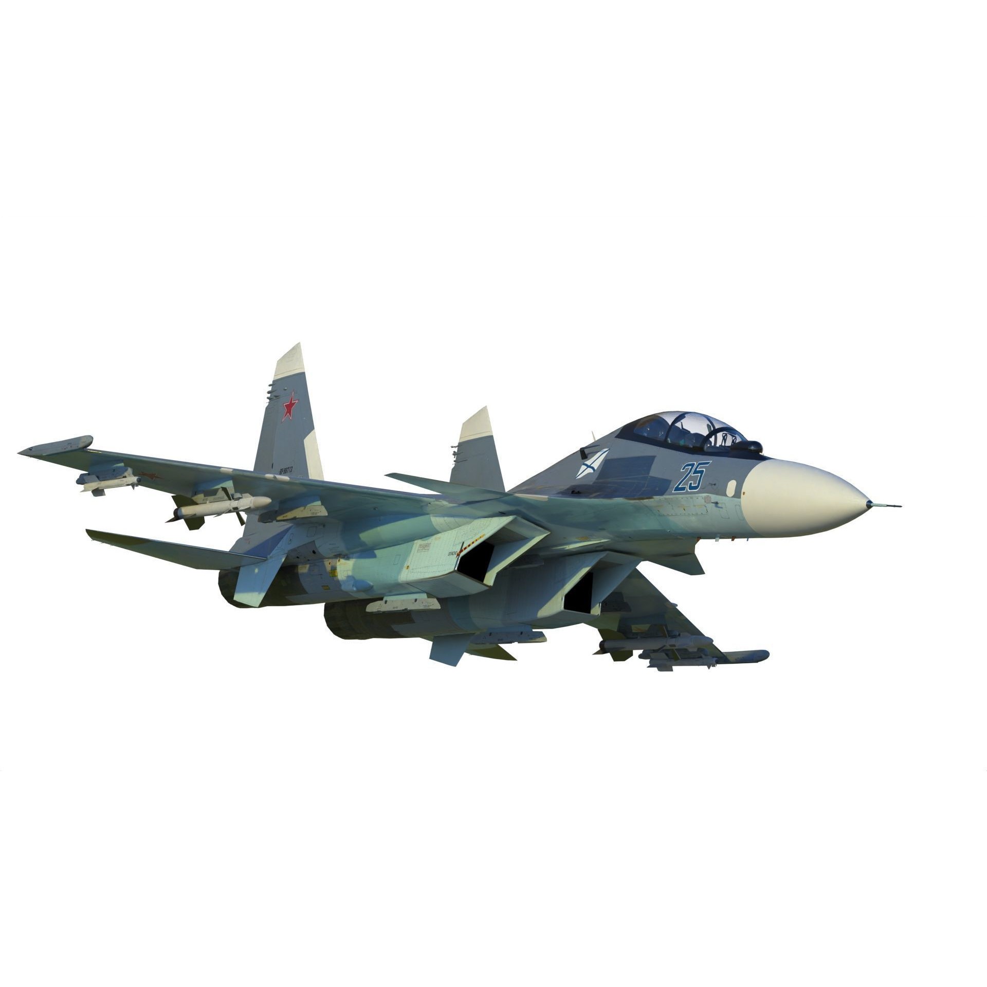 Sukhoi Su-30 - Game-Ready 3D Model - View 13
