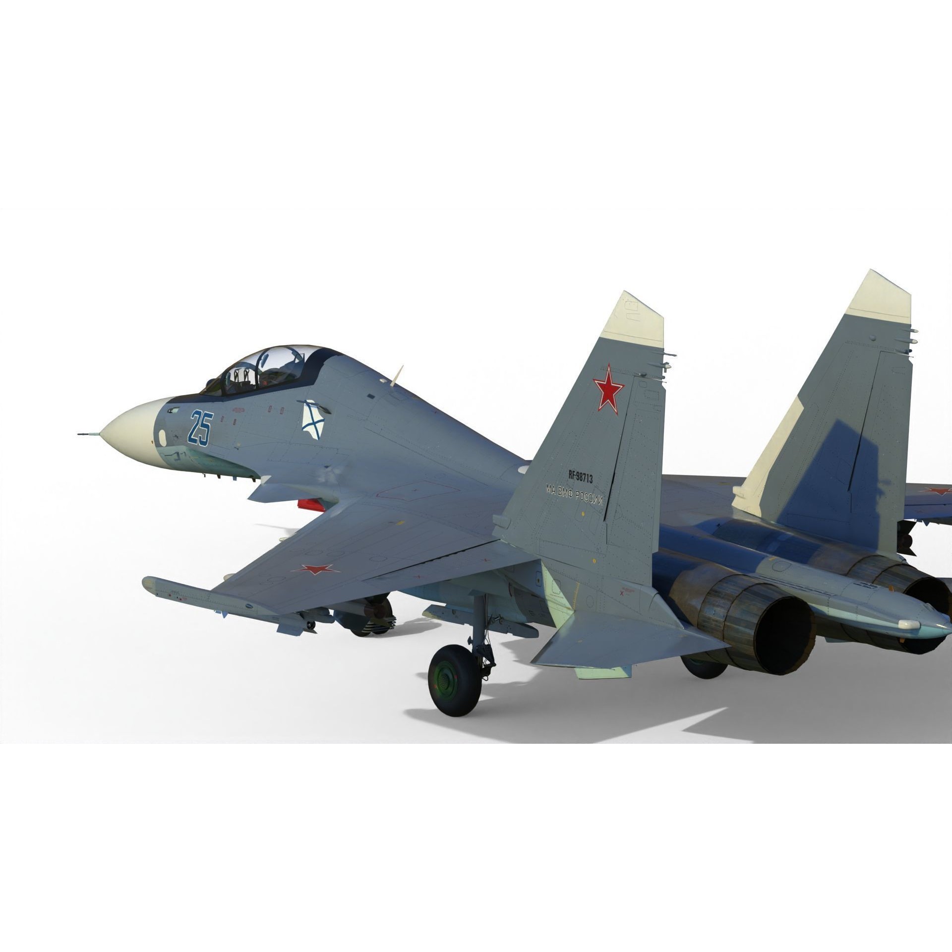 Sukhoi Su-30 - Game-Ready 3D Model - View 22