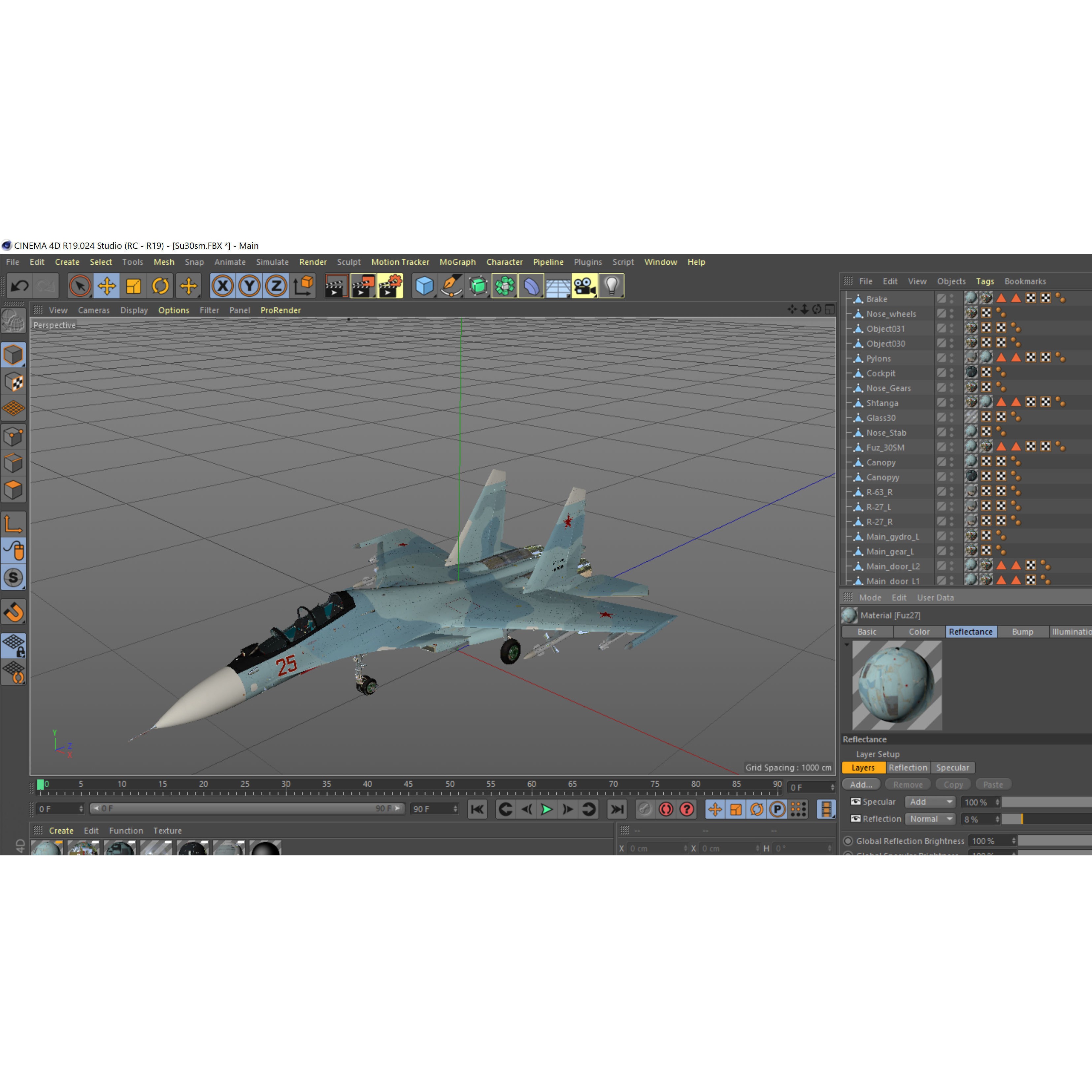 Sukhoi Su-30 - Game-Ready 3D Model - View 24