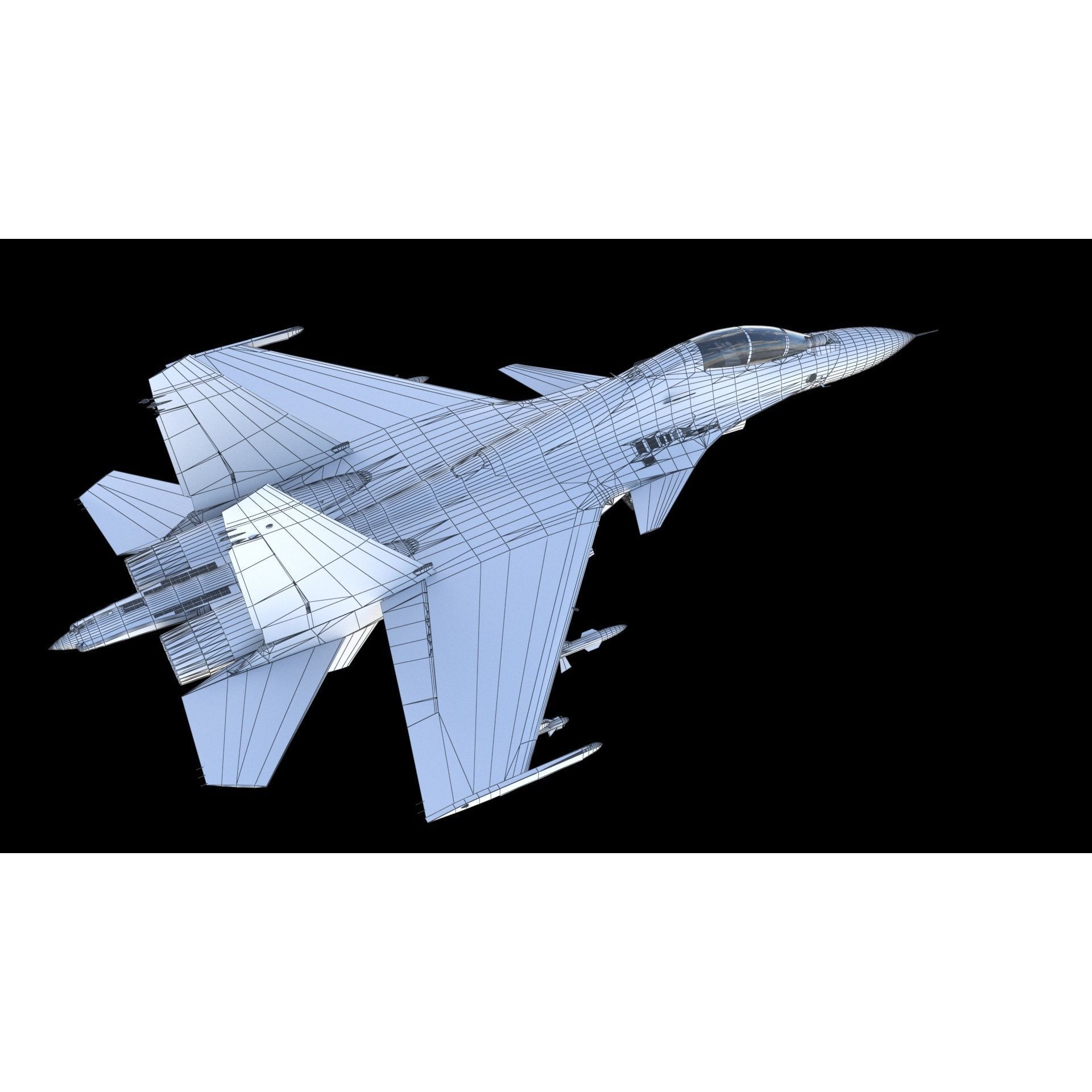 Sukhoi Su-30 - Game-Ready 3D Model - View 29