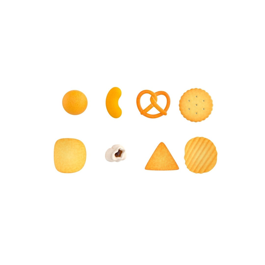 Snack Pack 3D Model – Low Poly Food Collection, FBX, OBJ - View 3
