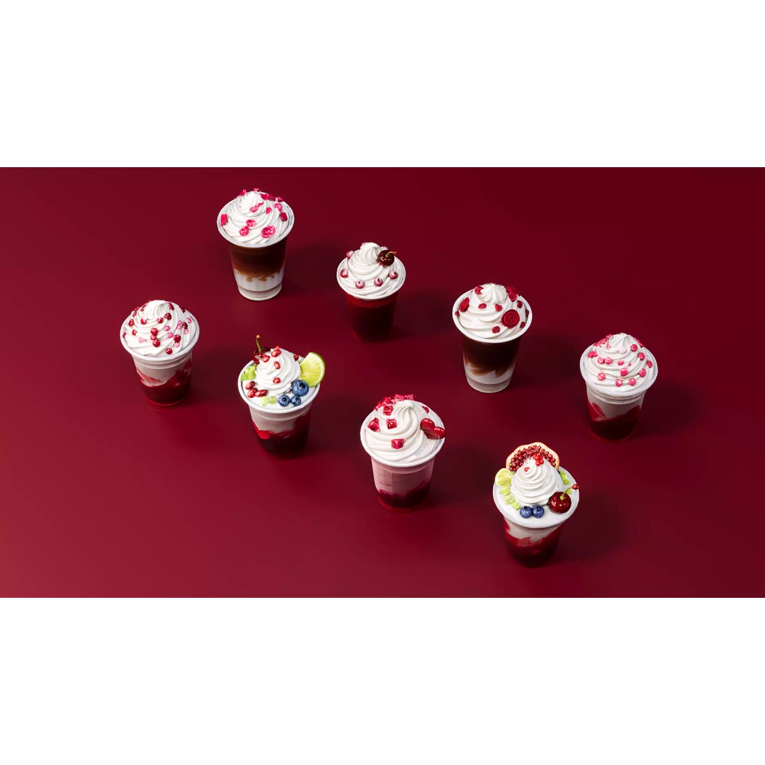 Valentine's Day Drink 3D Model – PBR Textured, FBX & Blender Formats - View 3