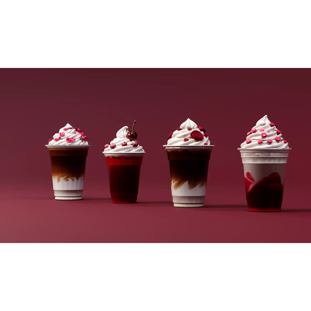 Valentine's Day Drink 3D Model – PBR Textured, FBX & Blender Formats - View 5