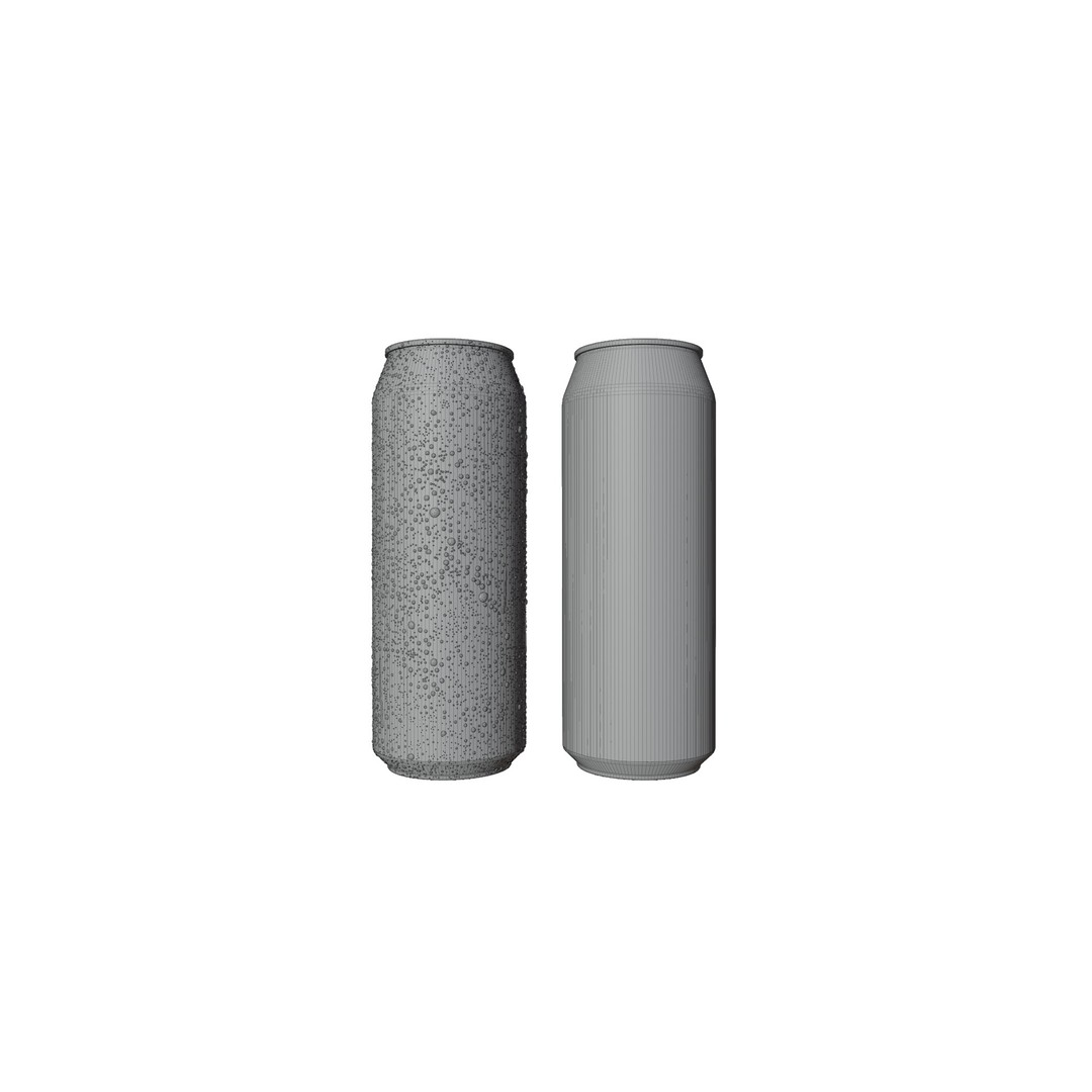 Sleek 330ml Beverage Can 3D Model – Low Poly PBR Asset, Blender, FBX - View 16