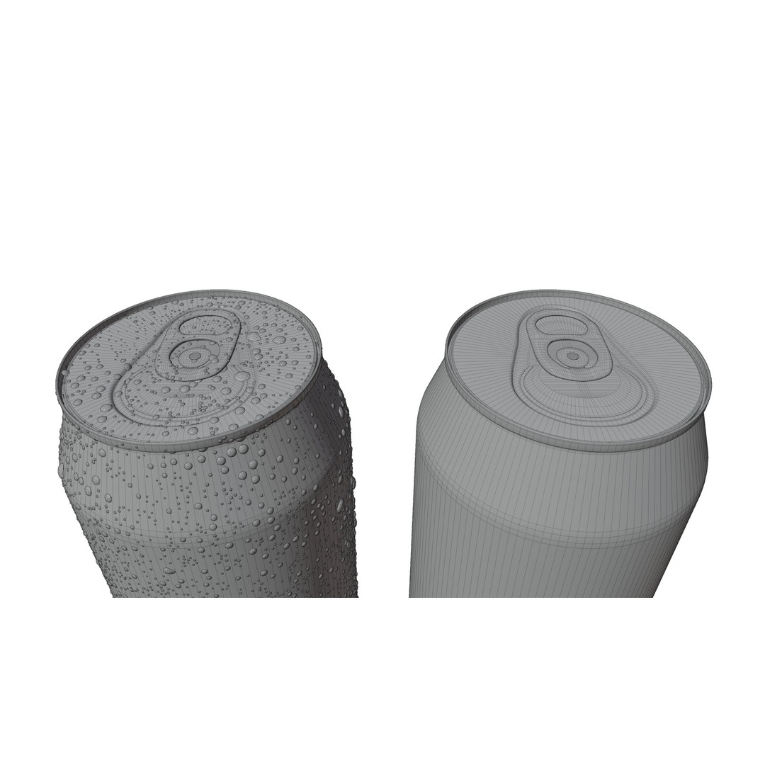 Sleek 330ml Beverage Can 3D Model – Low Poly PBR Asset, Blender, FBX - View 17