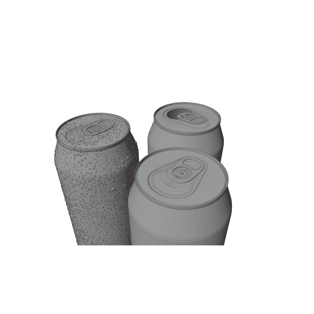 Sleek 330ml Beverage Can 3D Model – Low Poly PBR Asset, Blender, FBX - View 19