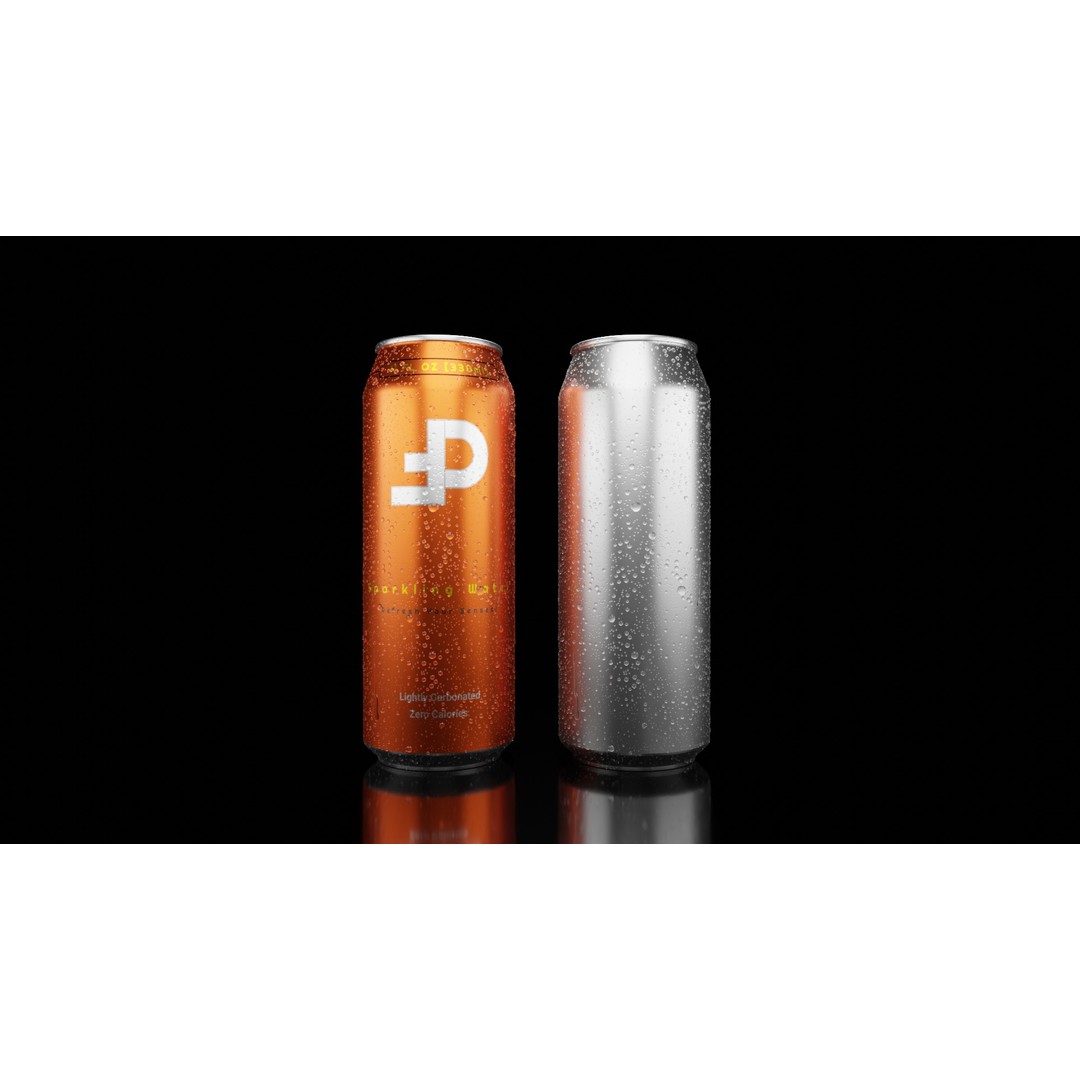 Sleek 330ml Beverage Can 3D Model – Low Poly PBR Asset, Blender, FBX - View 5