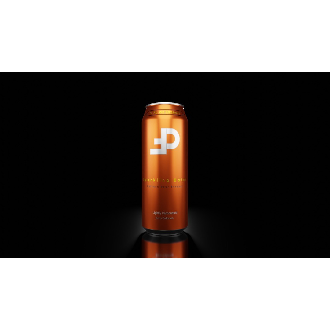 Sleek 330ml Beverage Can 3D Model – Low Poly PBR Asset, Blender, FBX - View 7