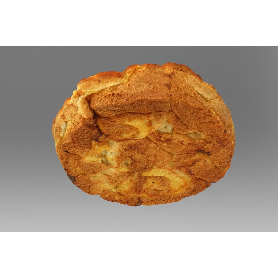 Vanilla Bun 3D Model – Low Poly Game Asset, FBX & OBJ Formats - View 6