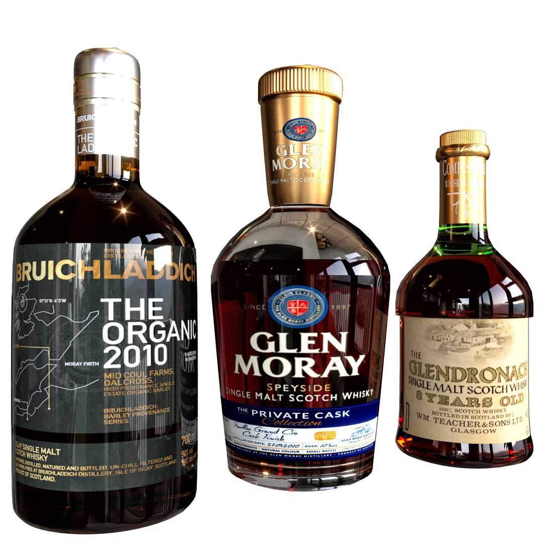 Scotch Whiskey Bottle Collection No8 3D Model – High Detail FBX, PBR Textures - View 10