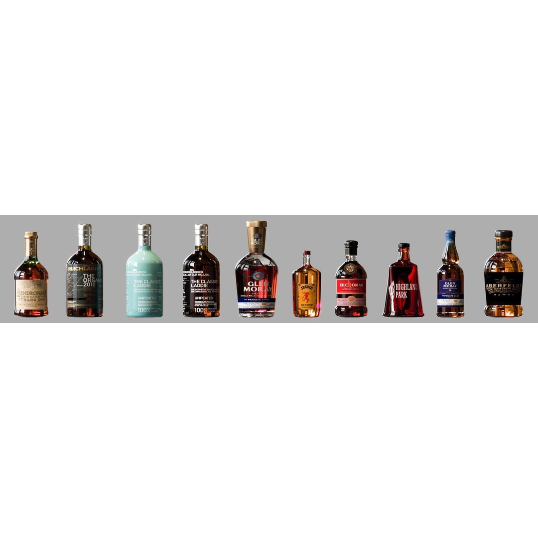 Scotch Whiskey Bottle Collection No8 3D Model – High Detail FBX, PBR Textures - View 13