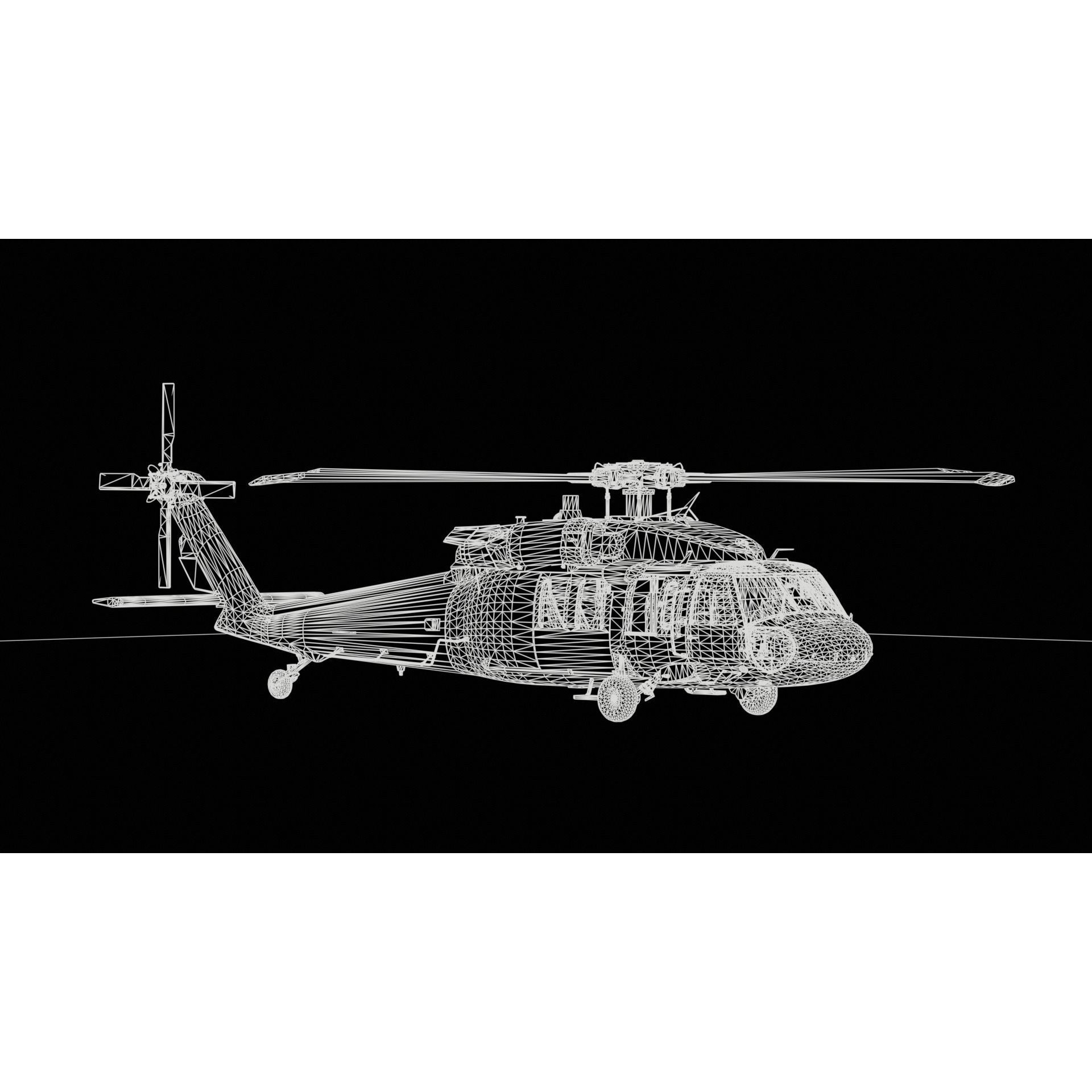 Sikorsky UH-60 Black Hawk - Game-Ready 3D Model - View 14