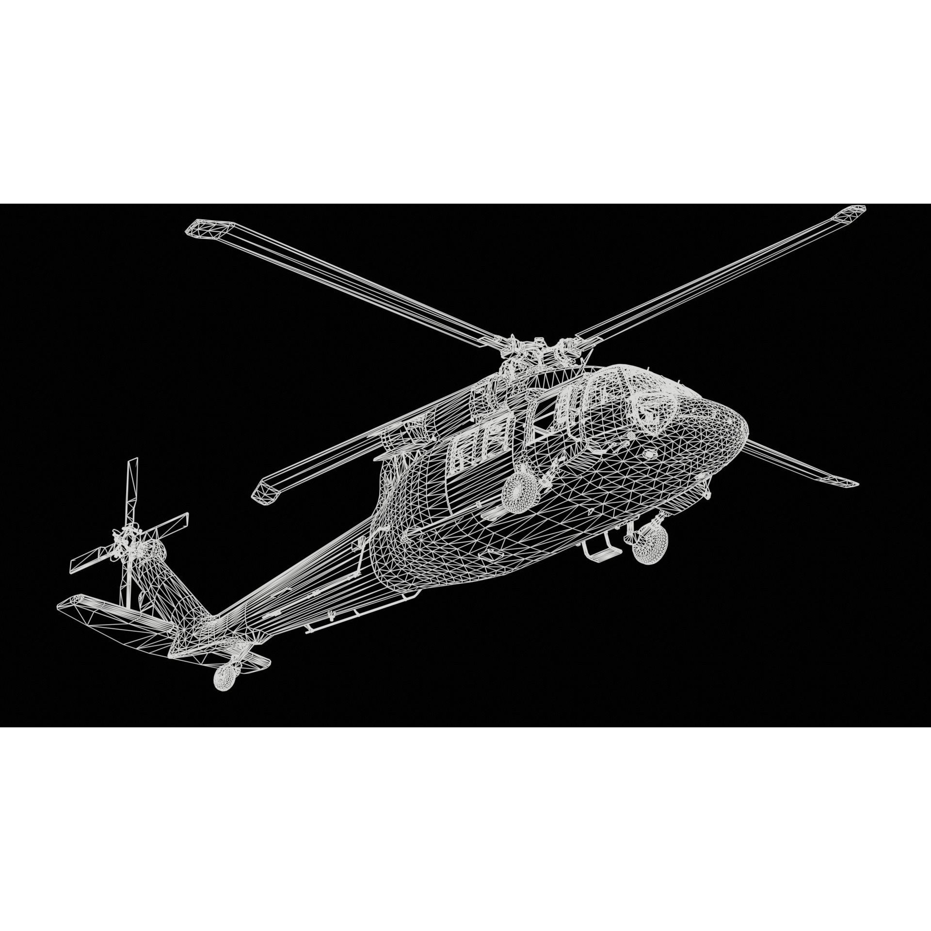 Sikorsky UH-60 Black Hawk - Game-Ready 3D Model - View 16
