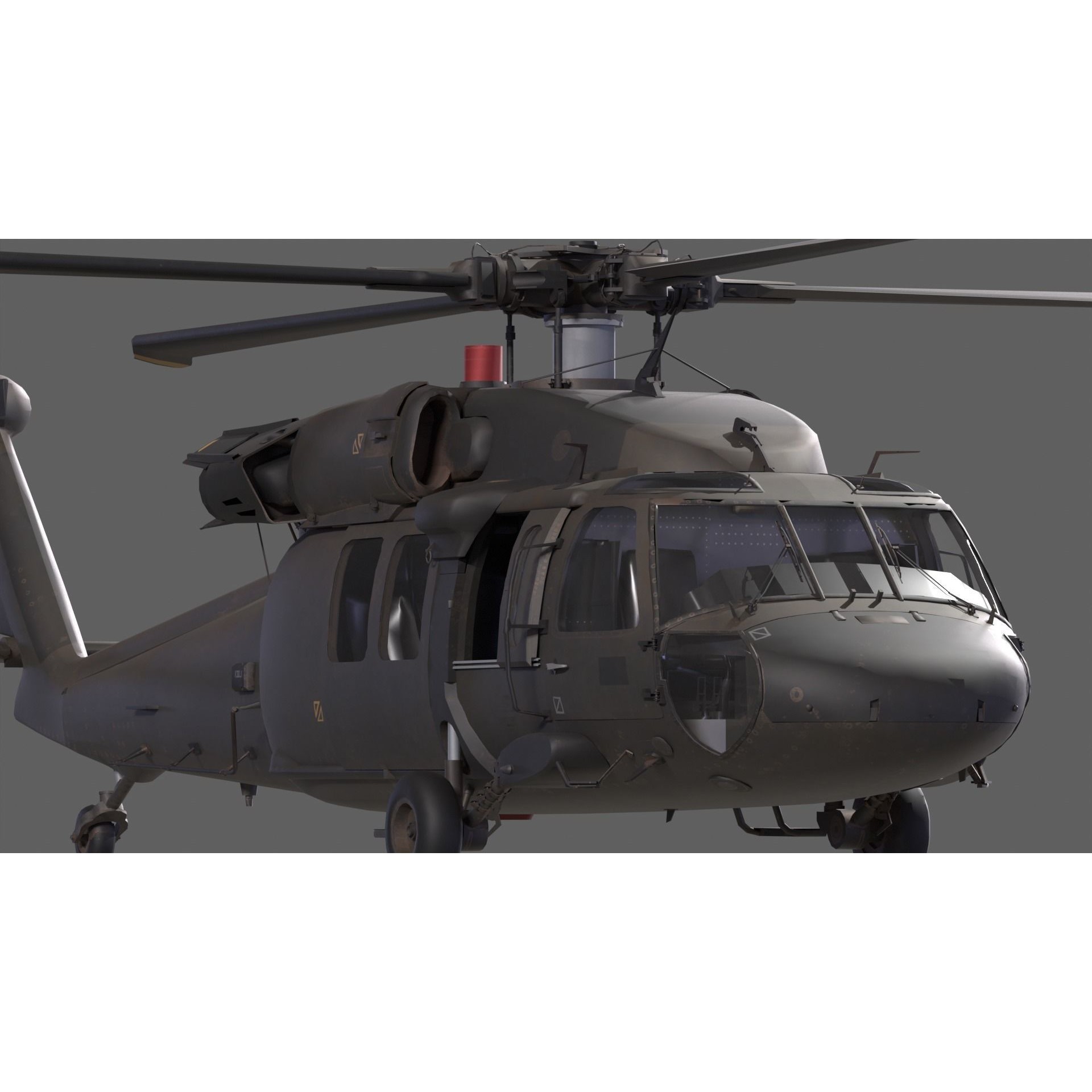 Sikorsky UH-60 Black Hawk - Game-Ready 3D Model - View 3