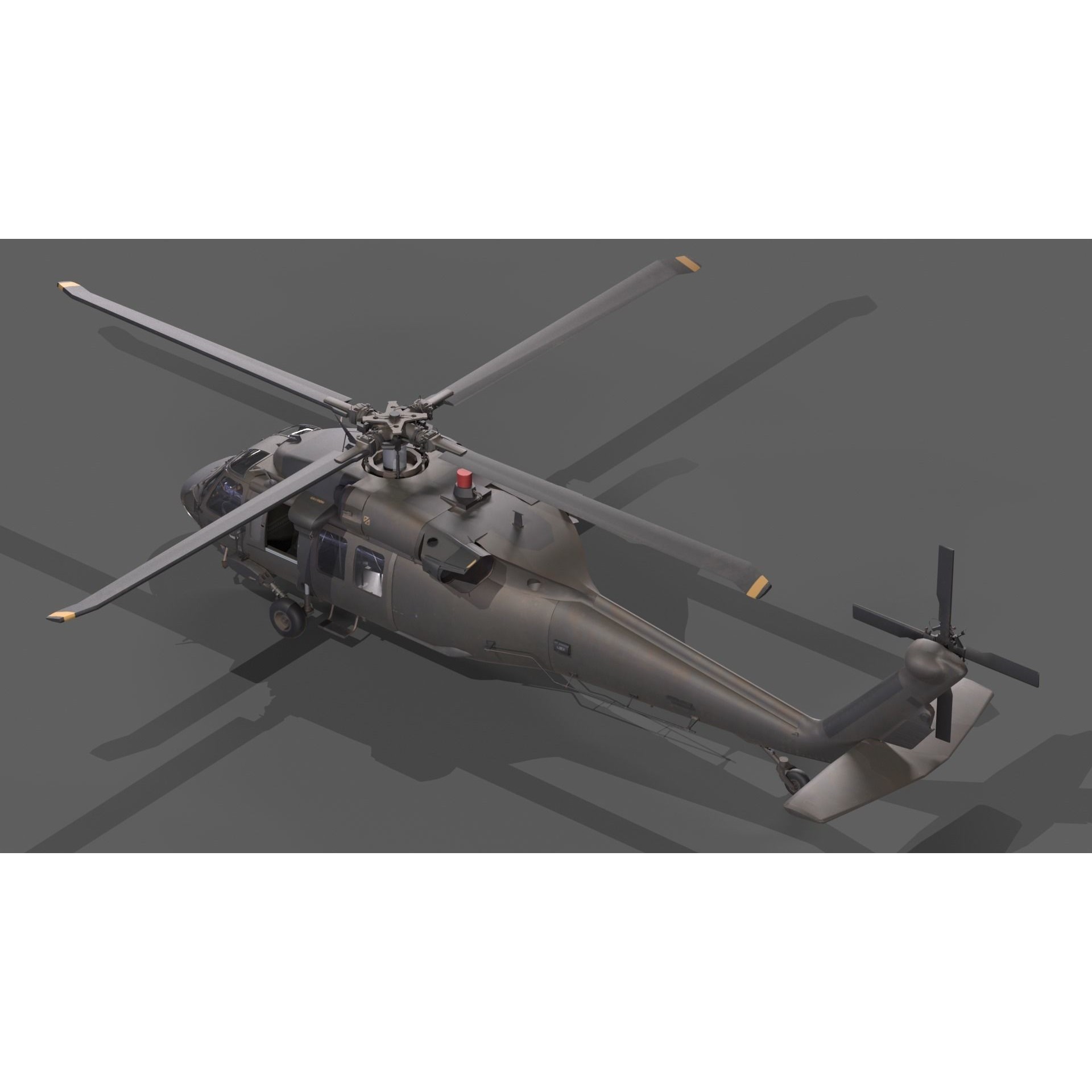 Sikorsky UH-60 Black Hawk - Game-Ready 3D Model - View 4