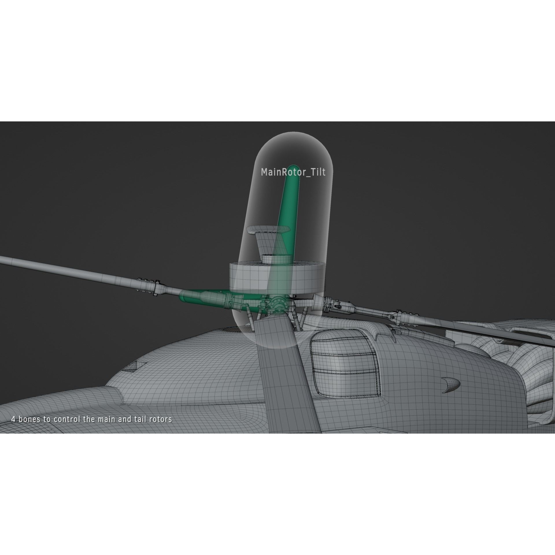 Westland Lynx AH7 - Rigged PBR Game-Ready 3D Model - View 10
