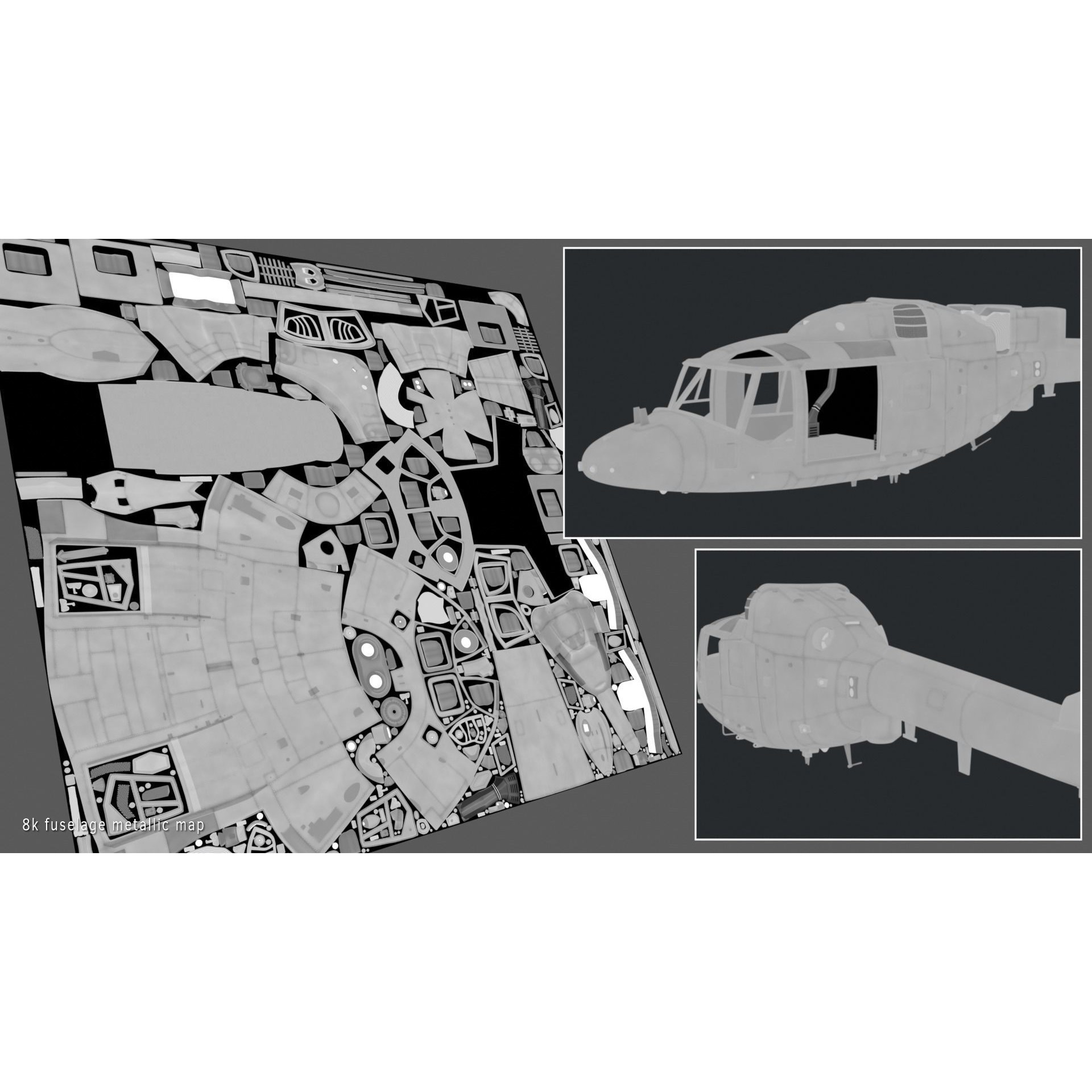 Westland Lynx AH7 - Rigged PBR Game-Ready 3D Model - View 18