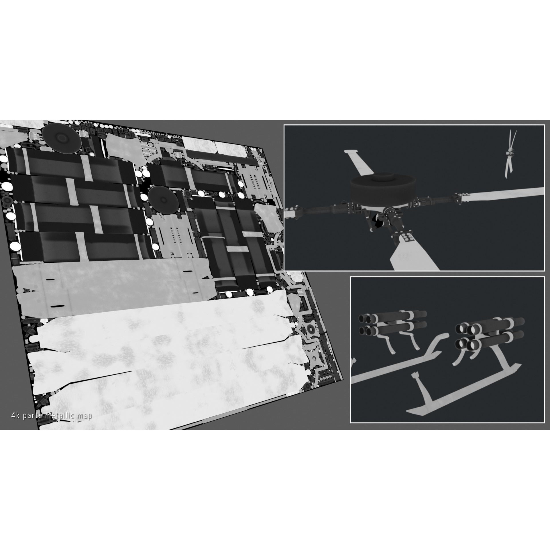 Westland Lynx AH7 - Rigged PBR Game-Ready 3D Model - View 24