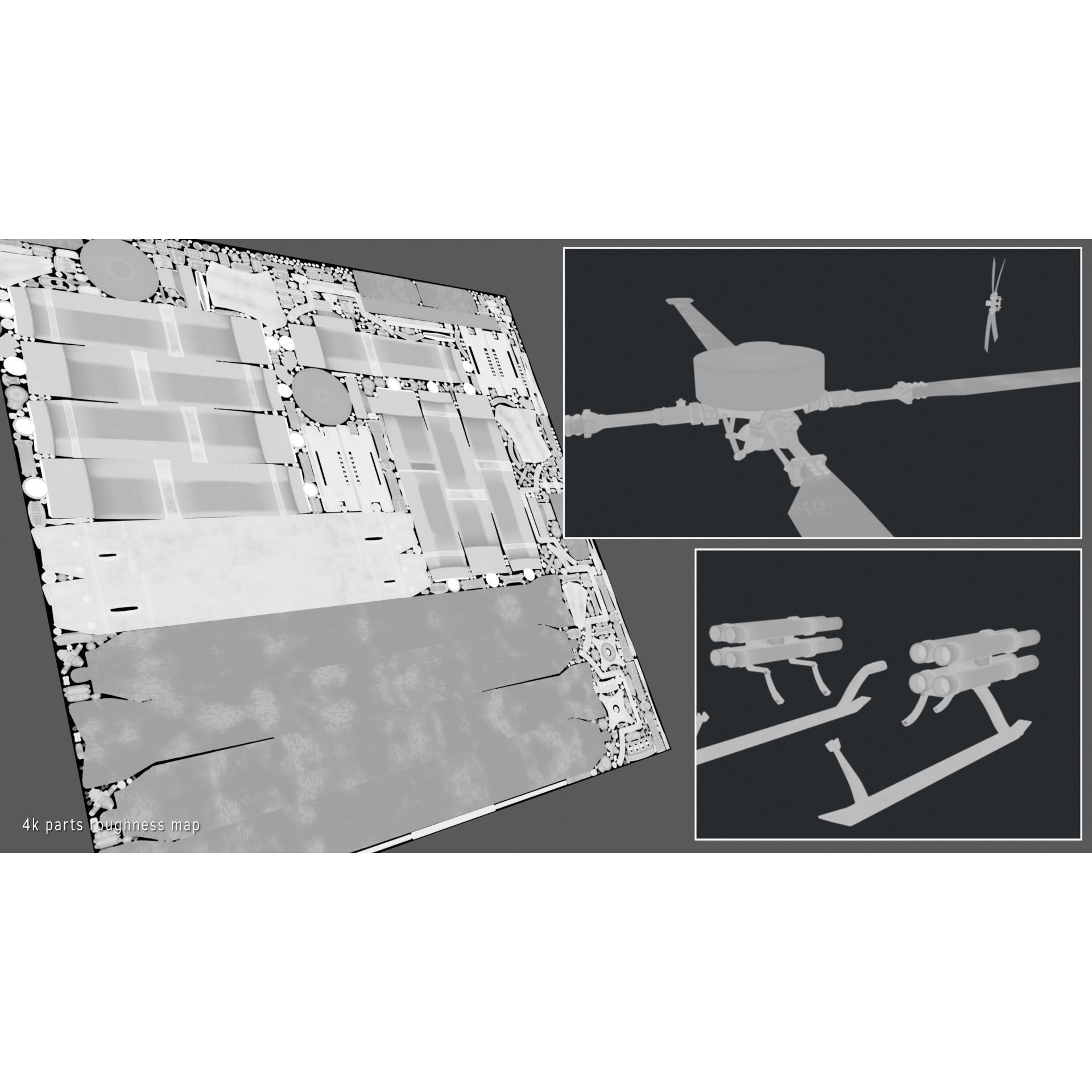 Westland Lynx AH7 - Rigged PBR Game-Ready 3D Model - View 25