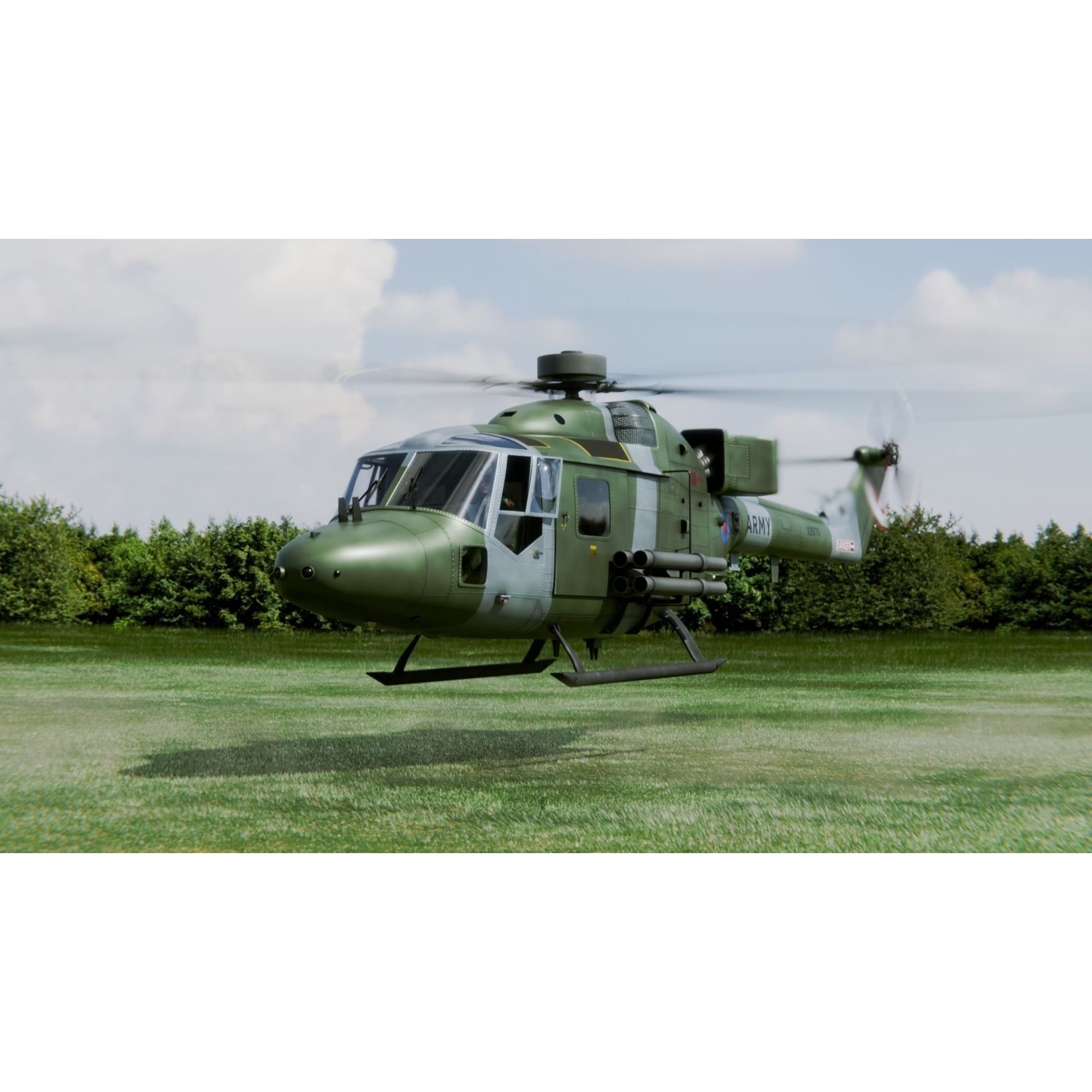 Westland Lynx AH7 - Rigged PBR Game-Ready 3D Model - View 3
